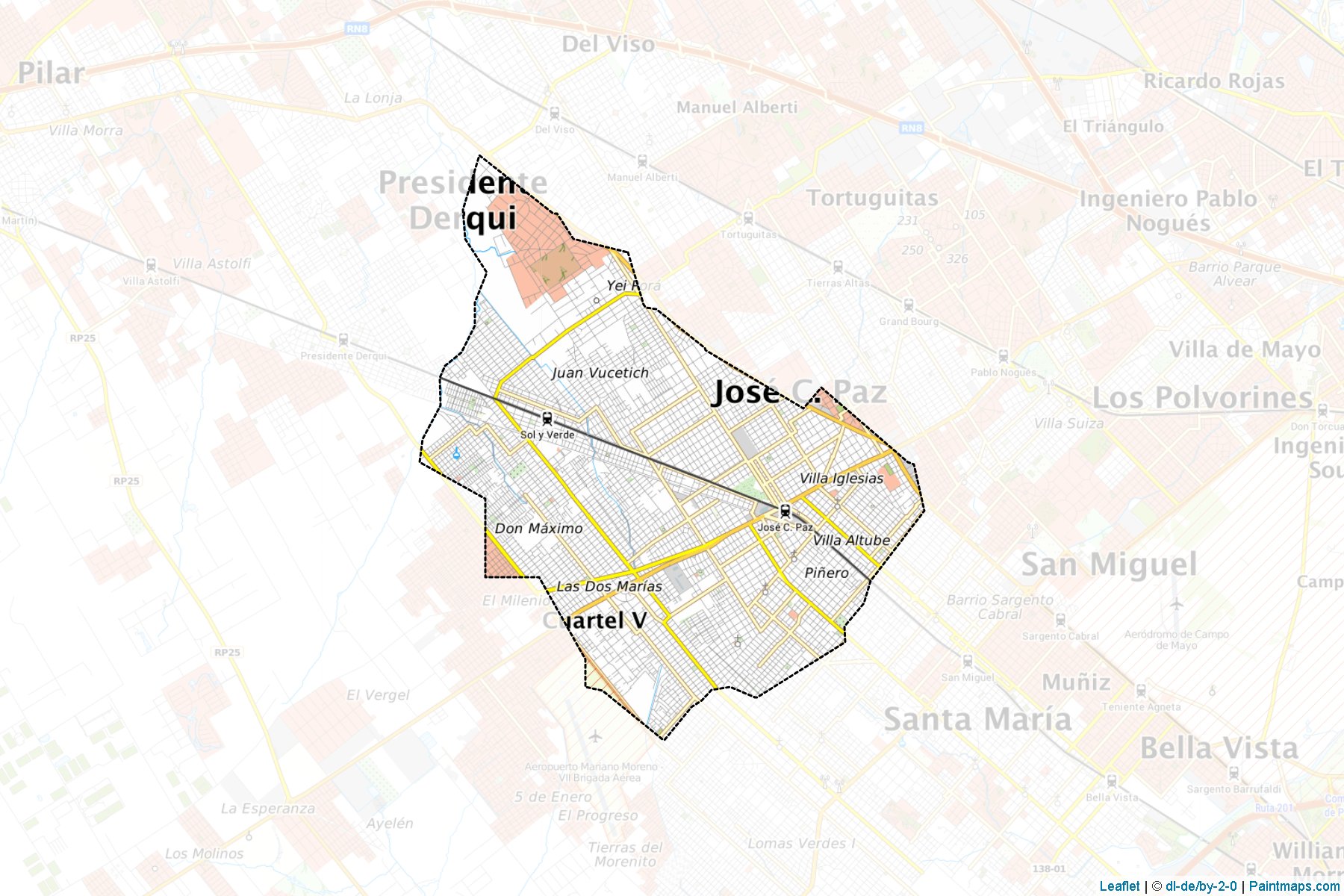 Muestras de recorte de mapas Jose C Paz (Buenos Aires)-1