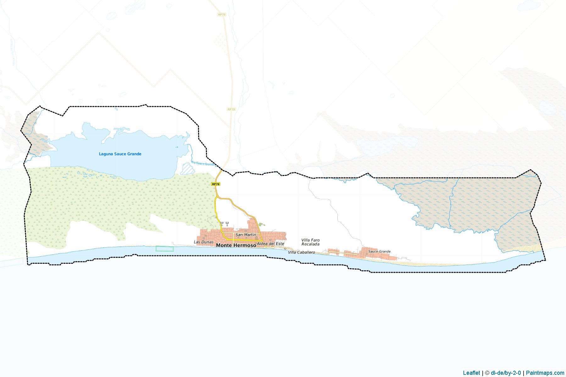 Muestras de recorte de mapas Monte Hermoso (Buenos Aires)-1