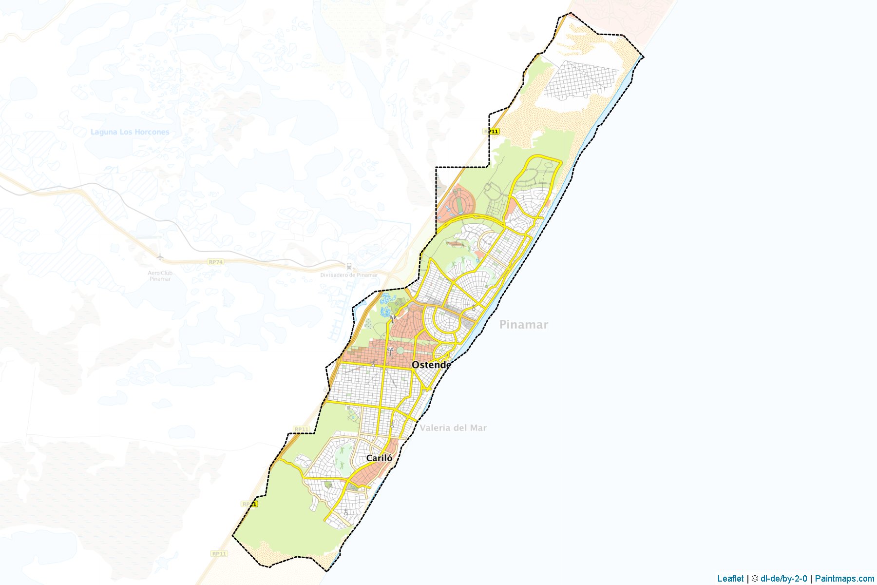 Pinamar (Buenos Aires) Map Cropping Samples-1