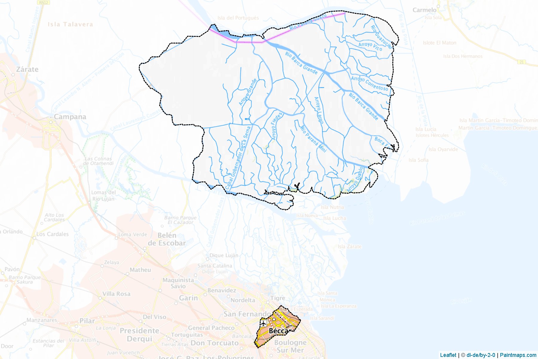 Muestras de recorte de mapas San Fernando (Buenos Aires)-1