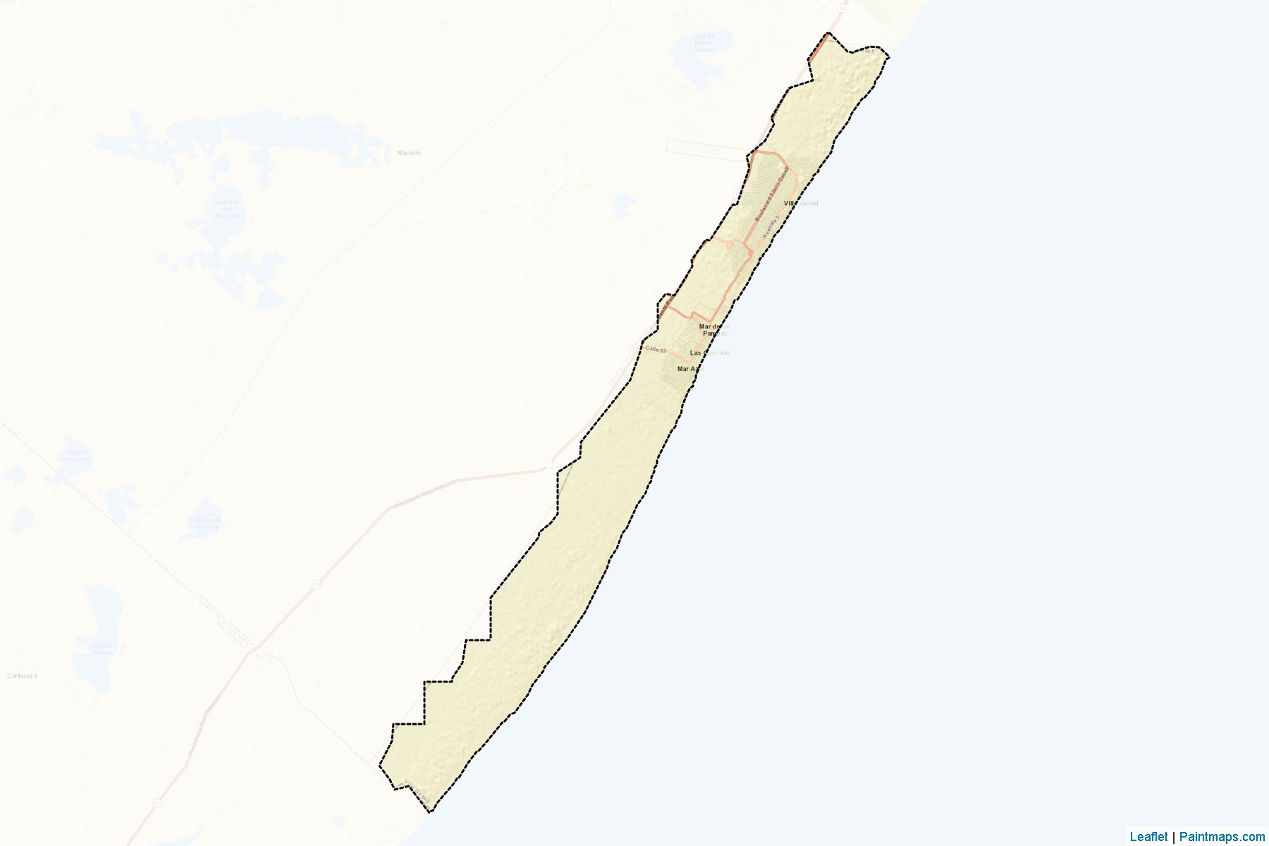 Muestras de recorte de mapas Villa Gesell (Buenos Aires)-2