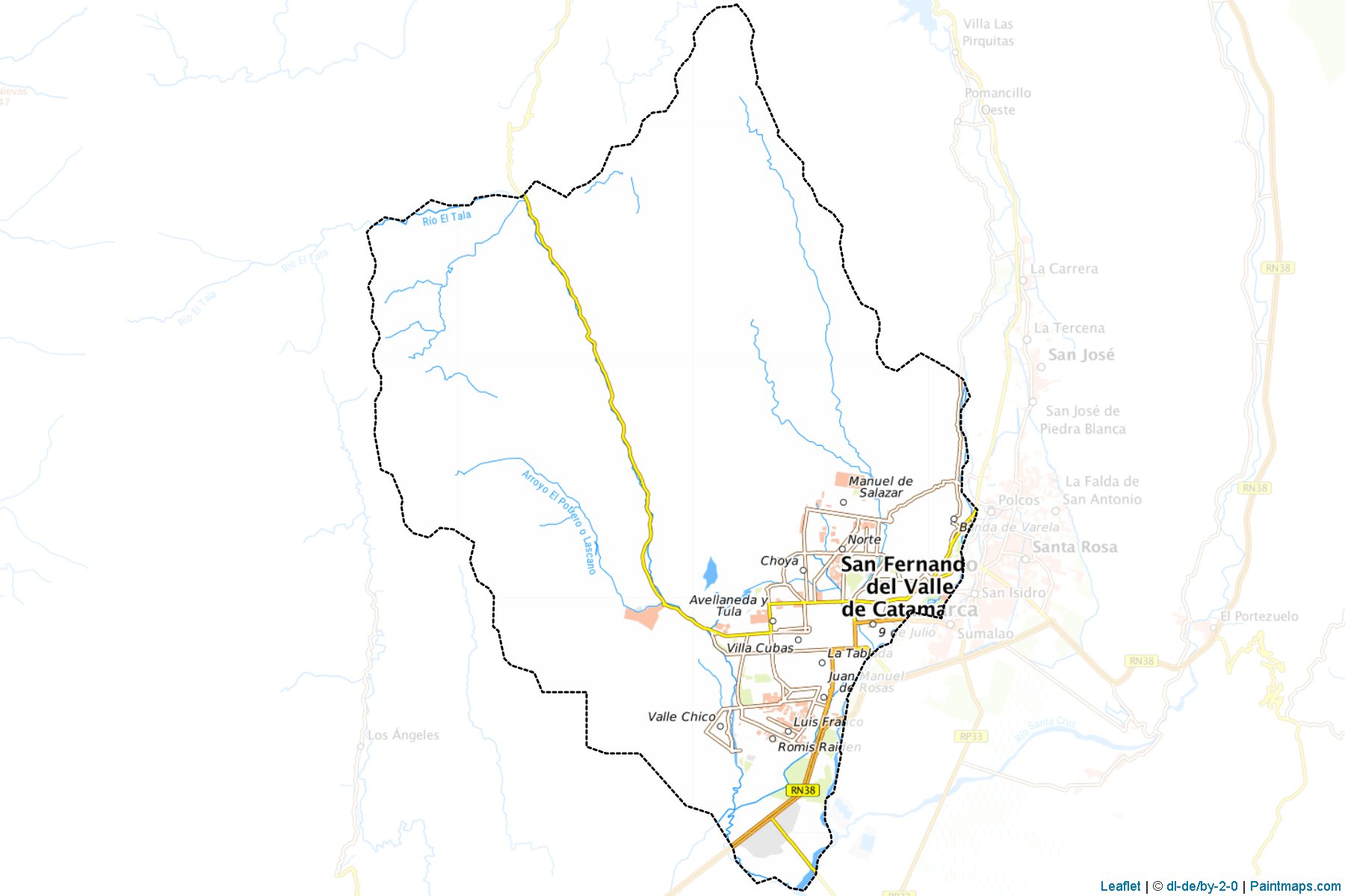 Capital (Catamarca) Map Cropping Samples-1