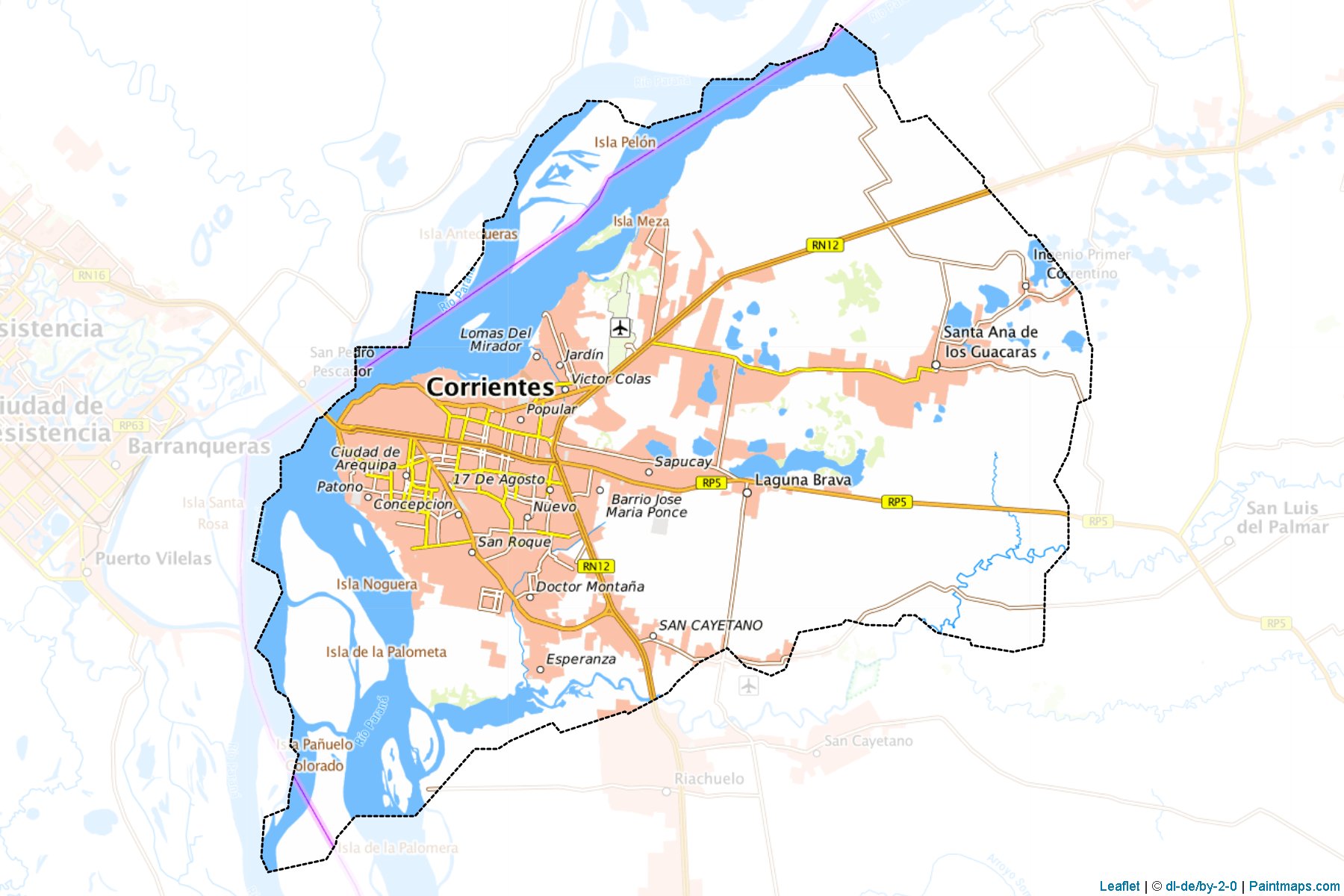 Capital (Corrientes) Map Cropping Samples-1