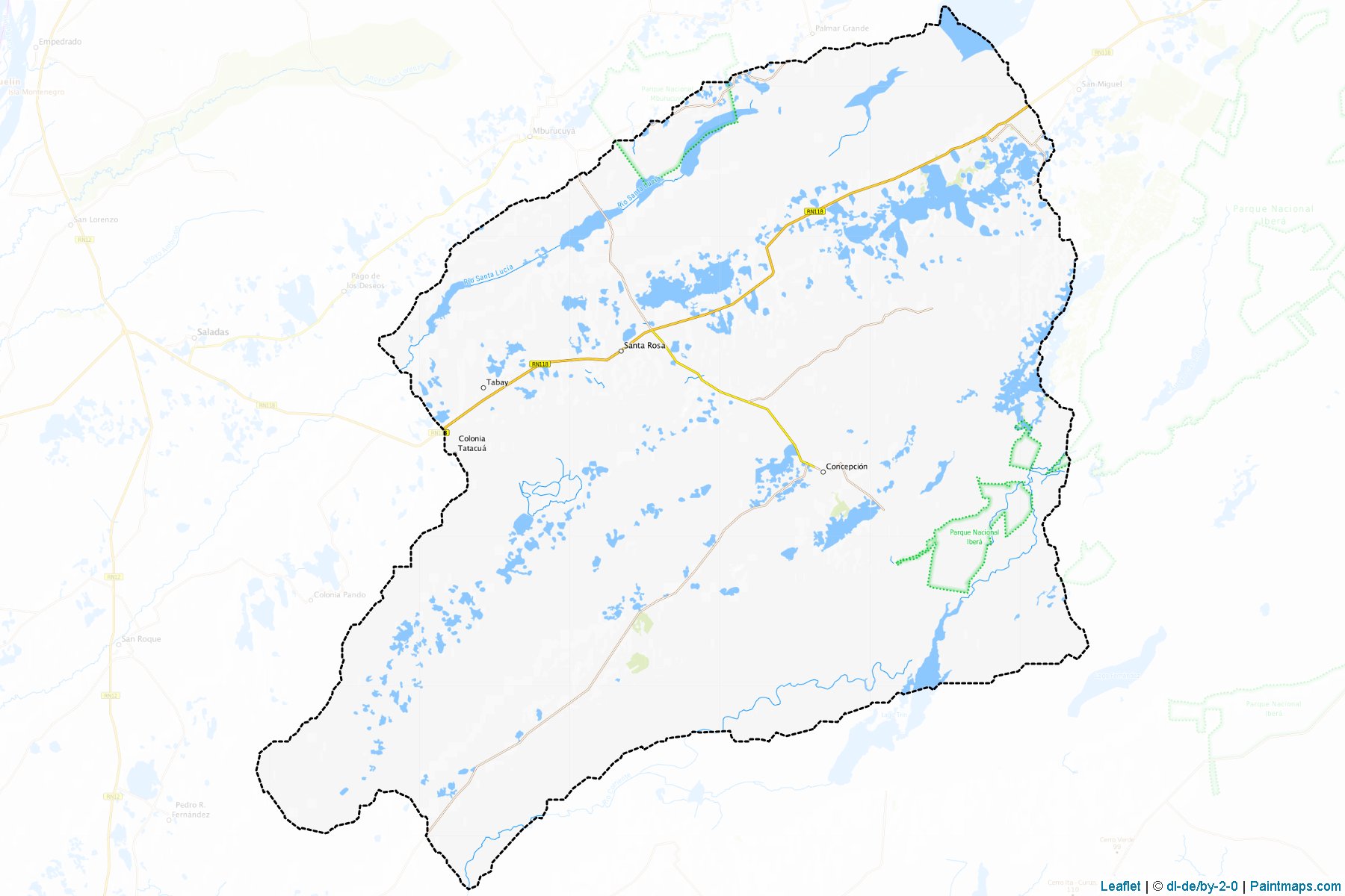 Concepcion (Corrientes eyaleti) Haritası Örnekleri-1