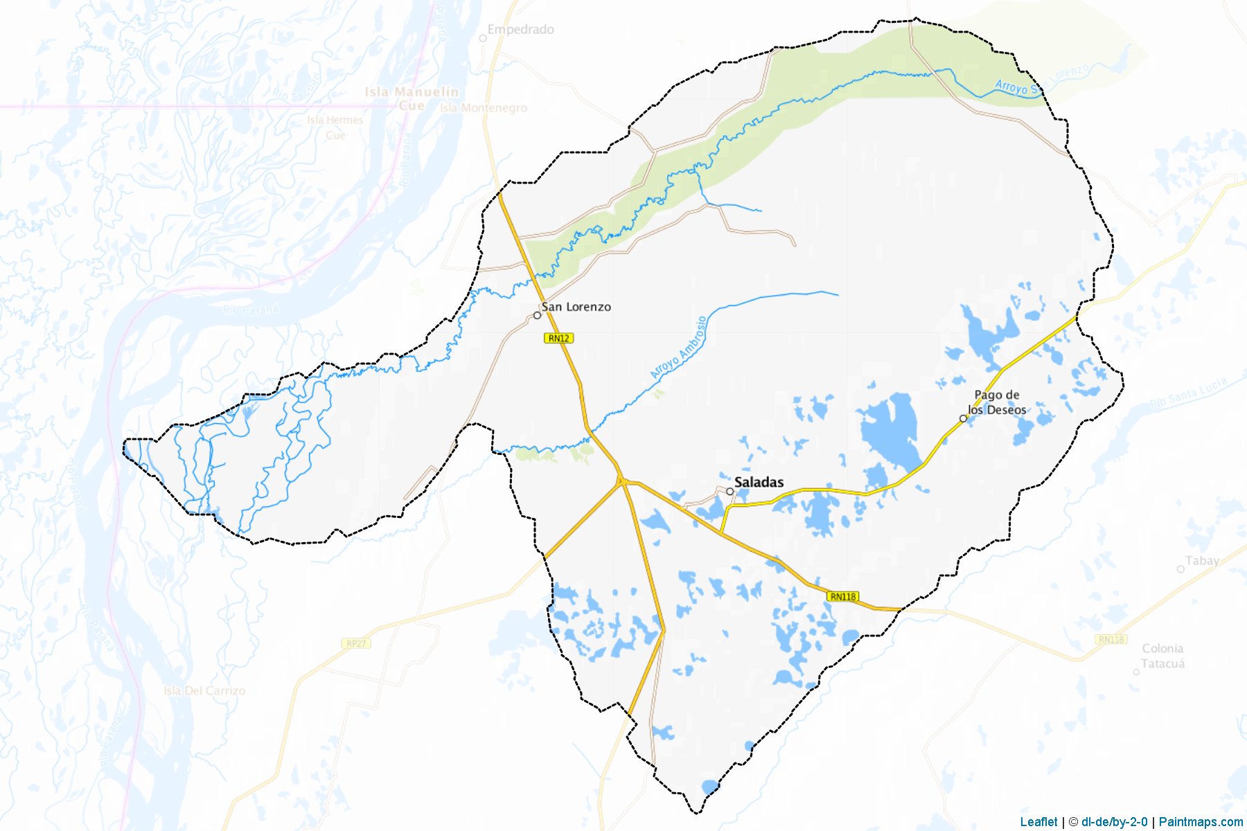 Muestras de recorte de mapas Saladas (Corrientes)-1