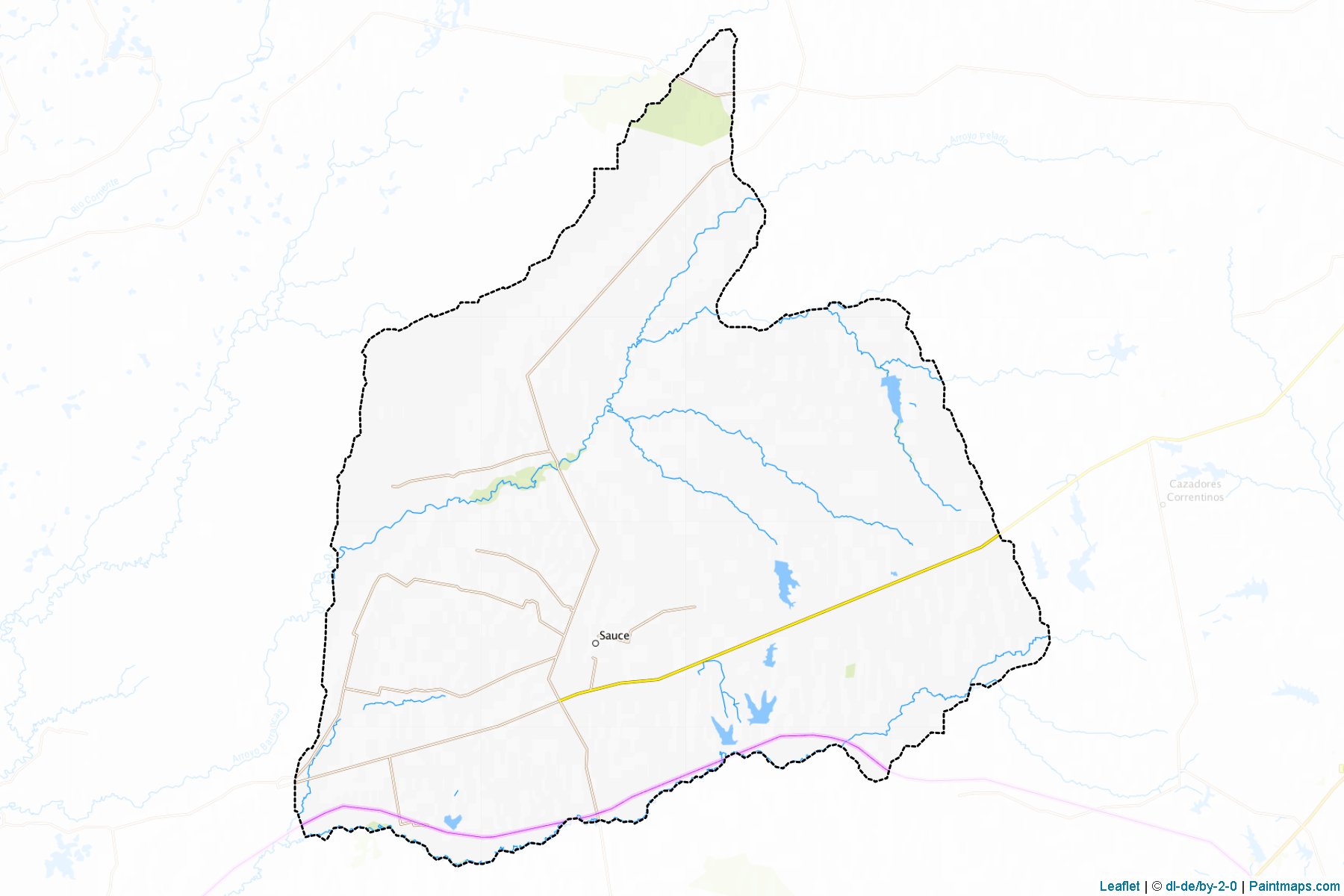 Muestras de recorte de mapas Sauce (Corrientes)-1