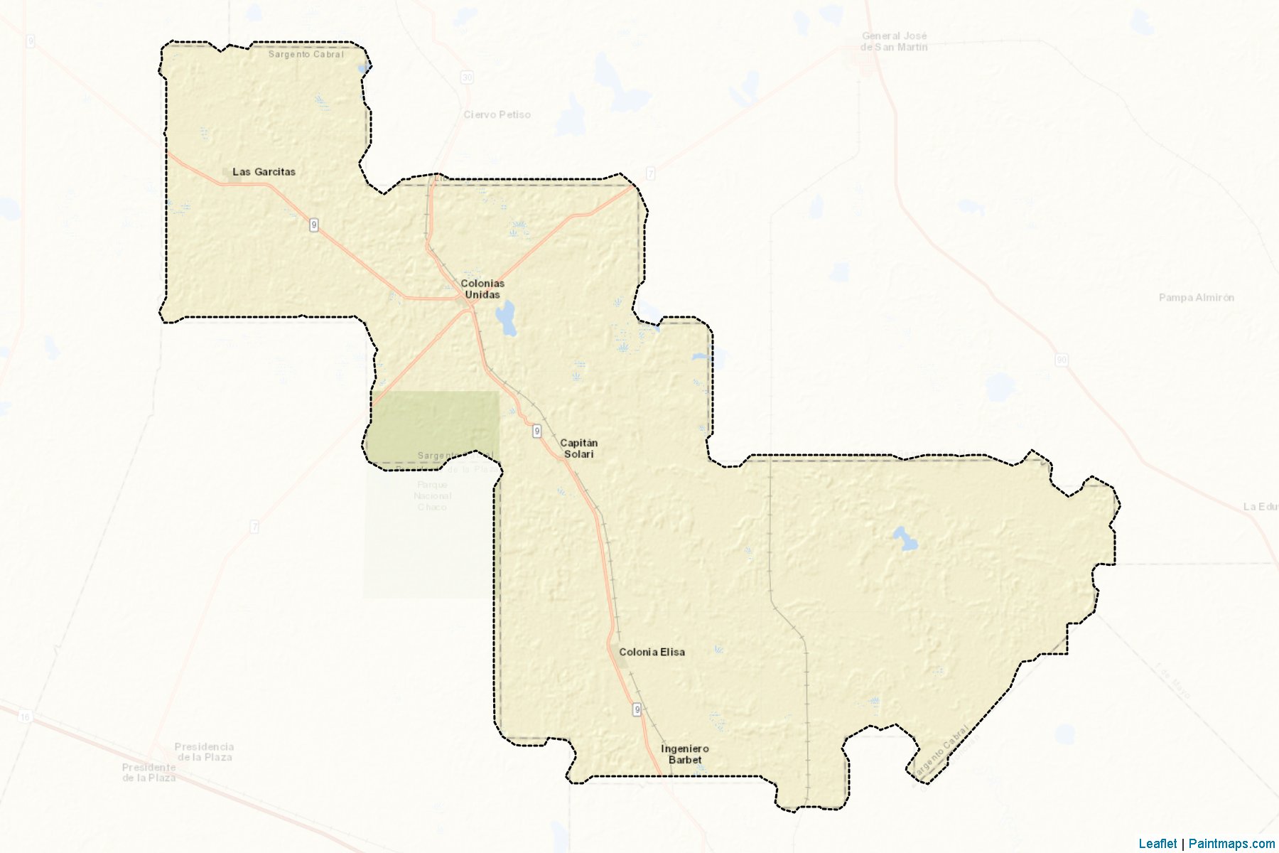 Muestras de recorte de mapas Sargento Cabral (Chaco)-2