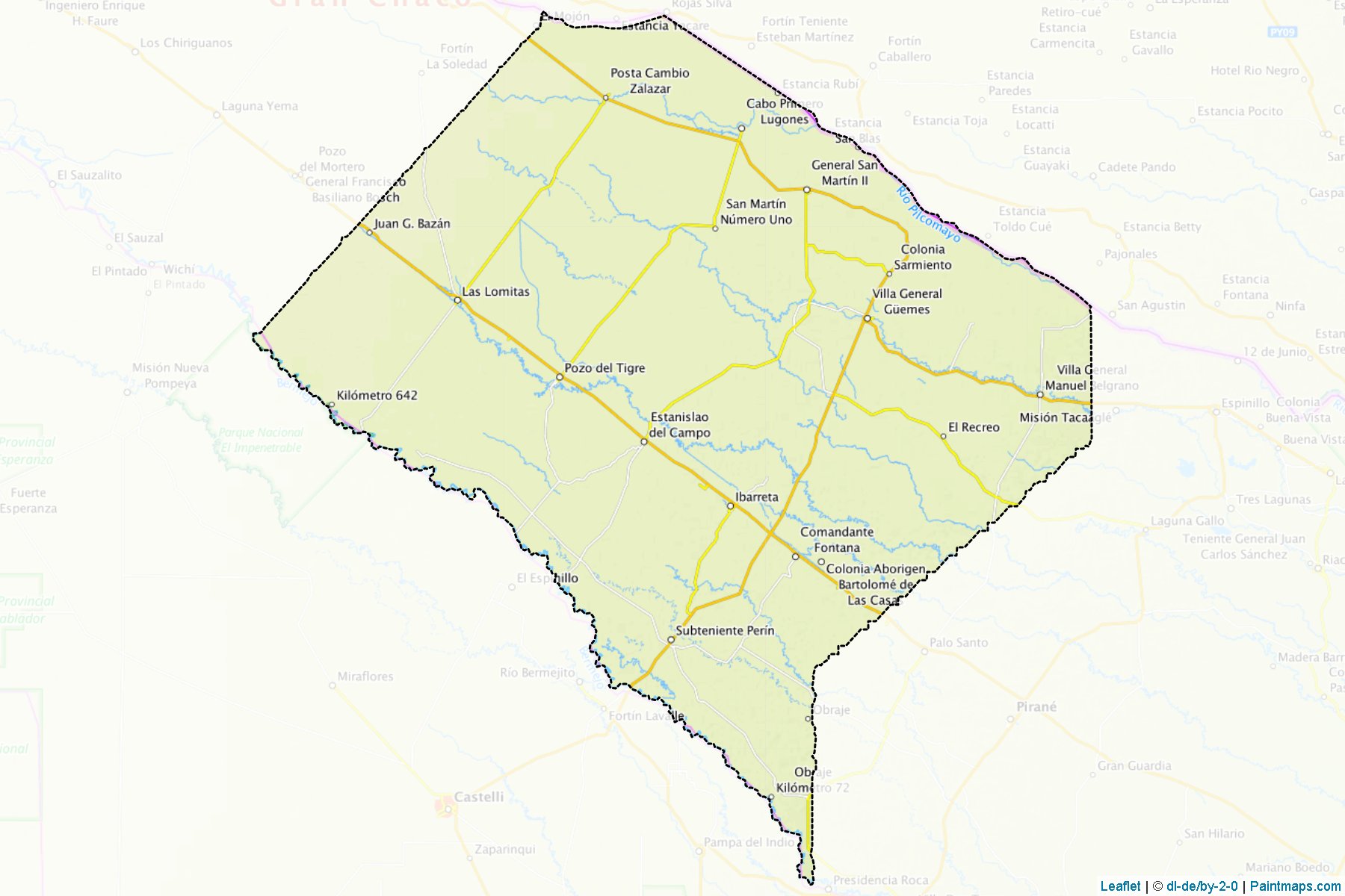 Muestras de recorte de mapas Patiño (Formosa)-1