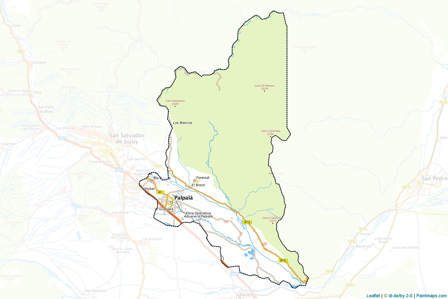 Muestras de recorte de mapas Palpala (Jujuy)-1