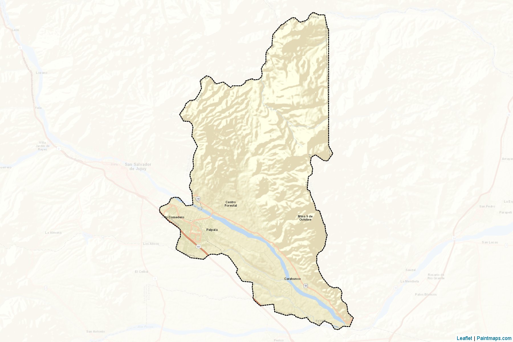 Muestras de recorte de mapas Palpala (Jujuy)-2