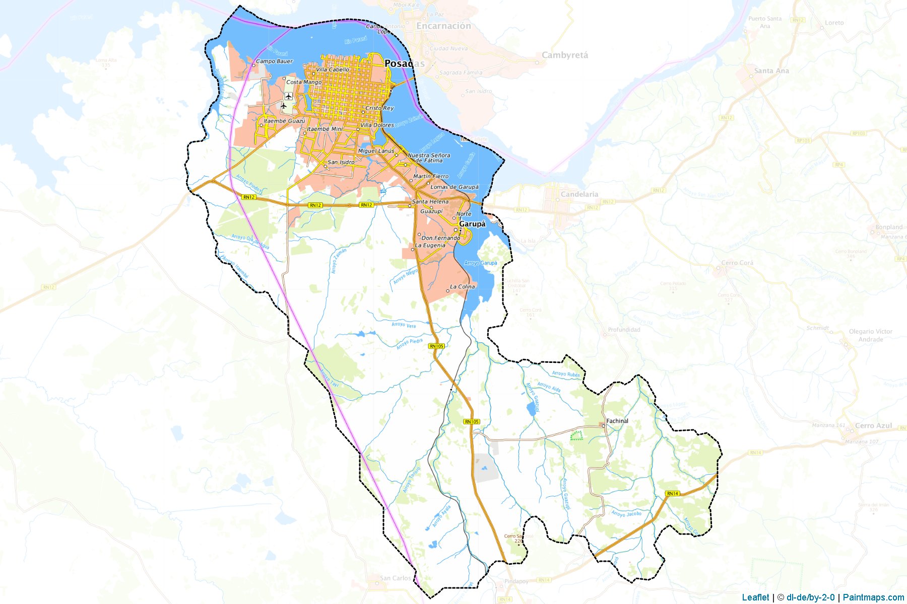 Capital (Misiones) Map Cropping Samples-1