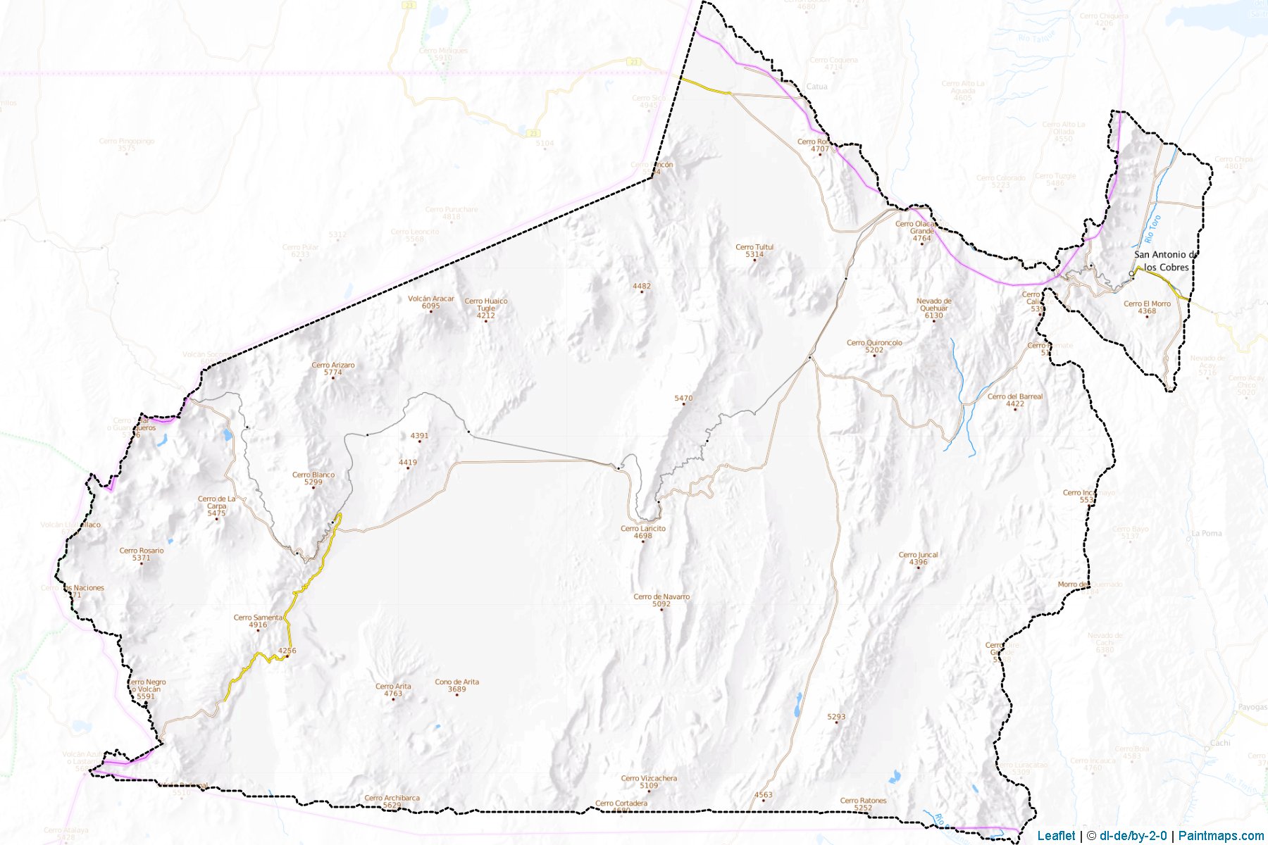 Muestras de recorte de mapas Los Andes (Salta)-1