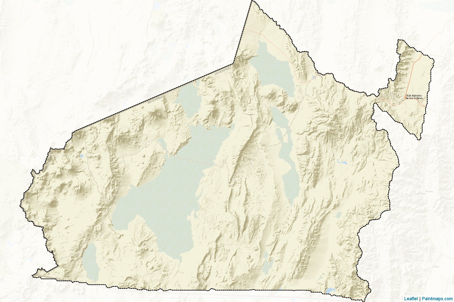 Los Andes (Salta eyaleti) Haritası Örnekleri-2