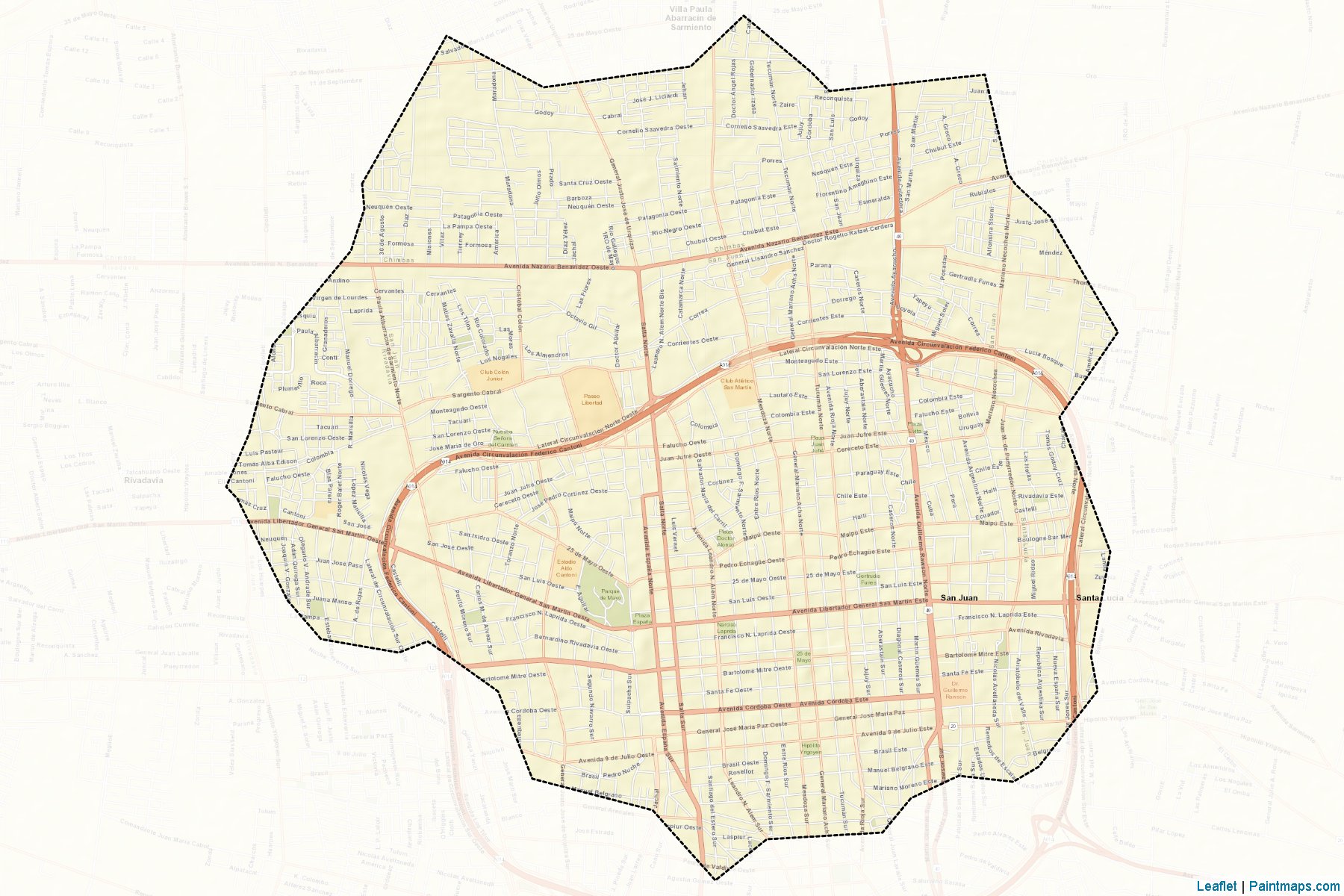 Muestras de recorte de mapas Capital (San Juan)-2