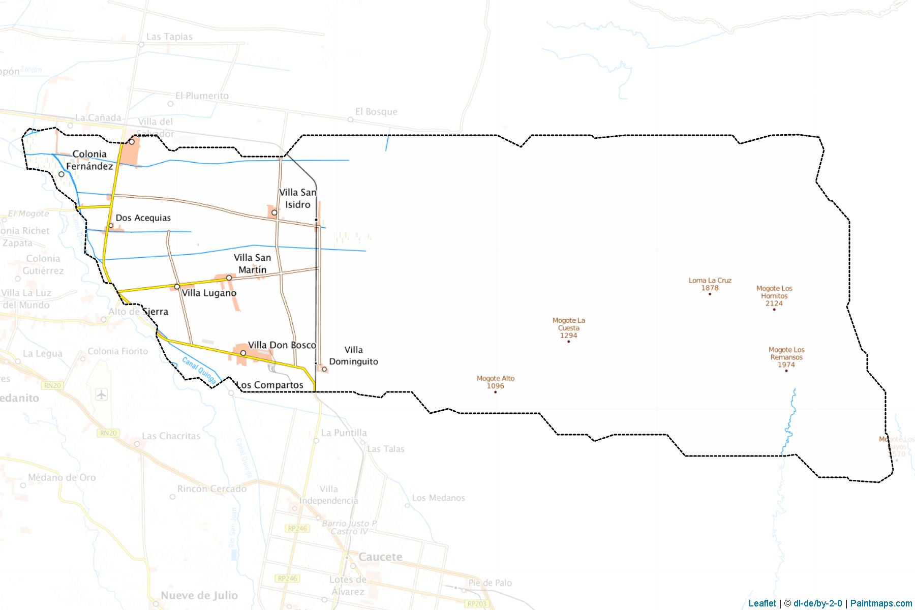 San Martín (San Juan Province) Map Cropping Samples-1