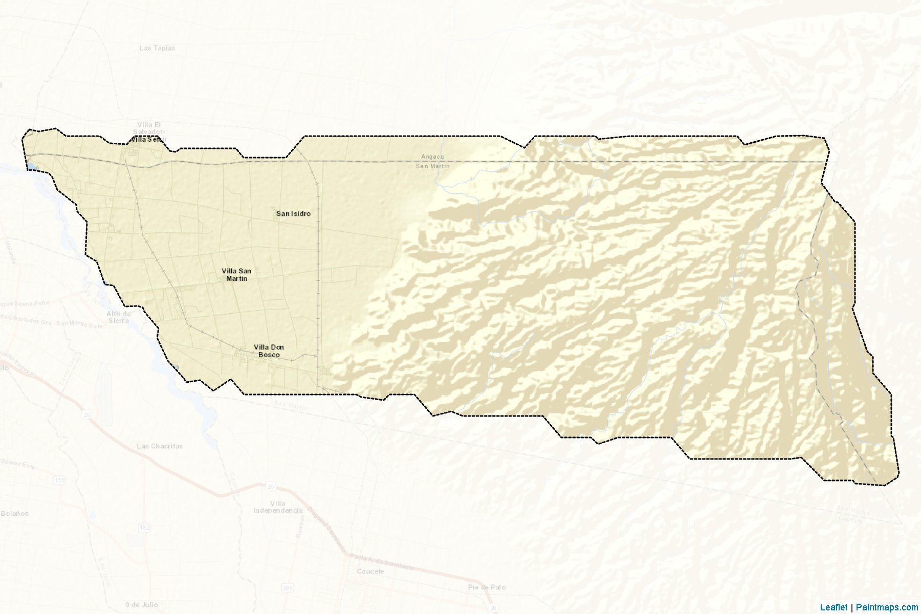 Muestras de recorte de mapas San Martin (San Juan)-2