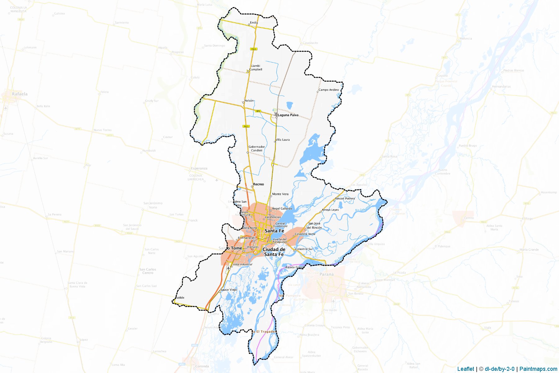 La Capital (Santa Fe Province) Map Cropping Samples-1