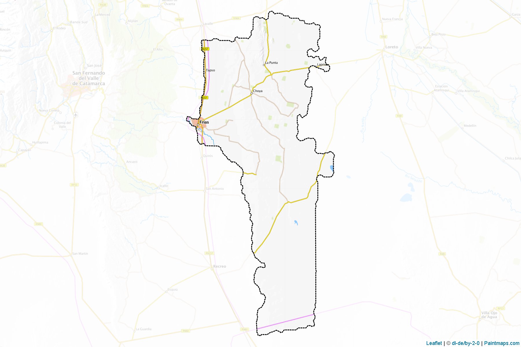 Muestras de recorte de mapas Choya (Santiago del Estero)-1