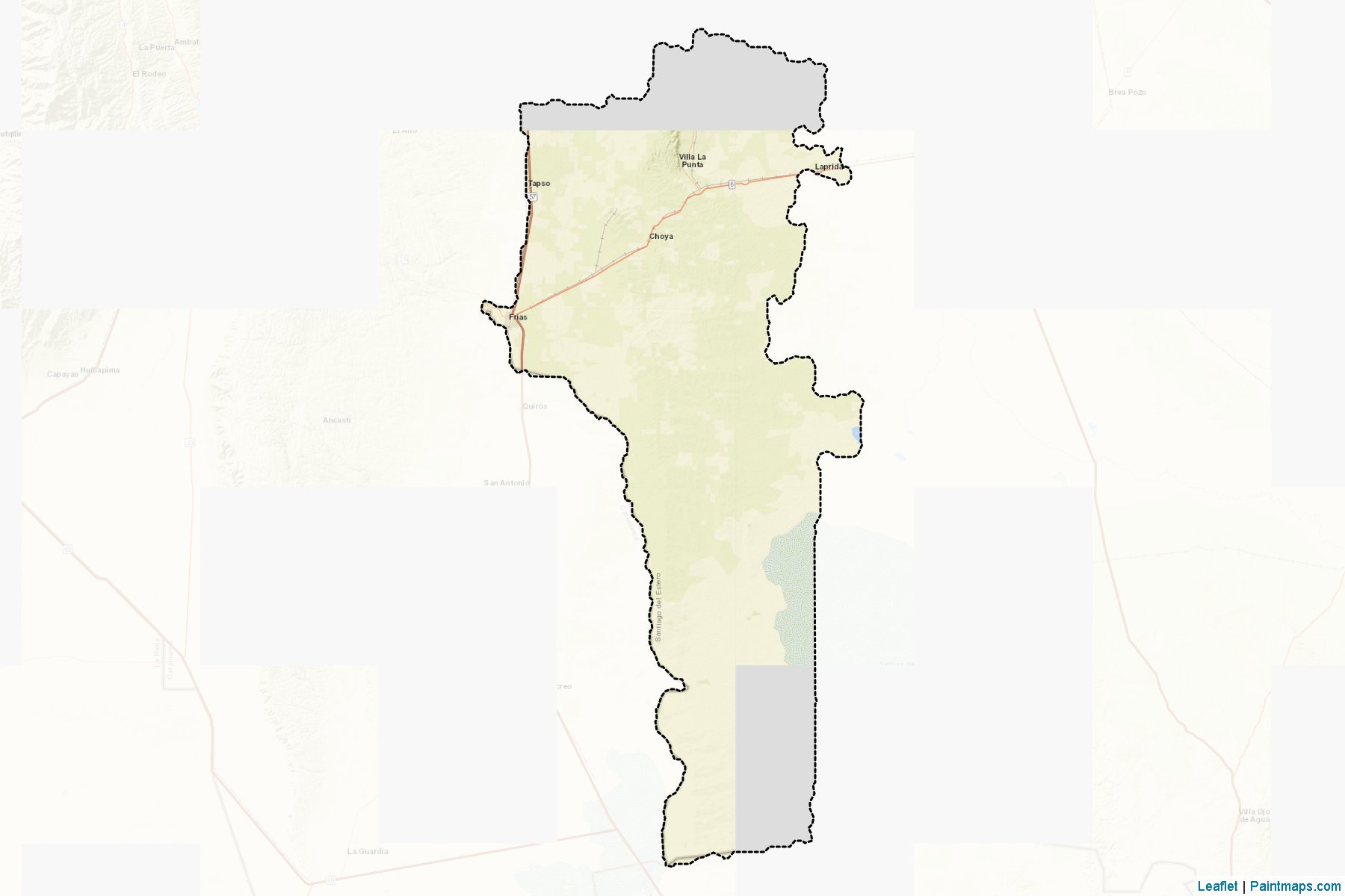 Muestras de recorte de mapas Choya (Santiago del Estero)-2