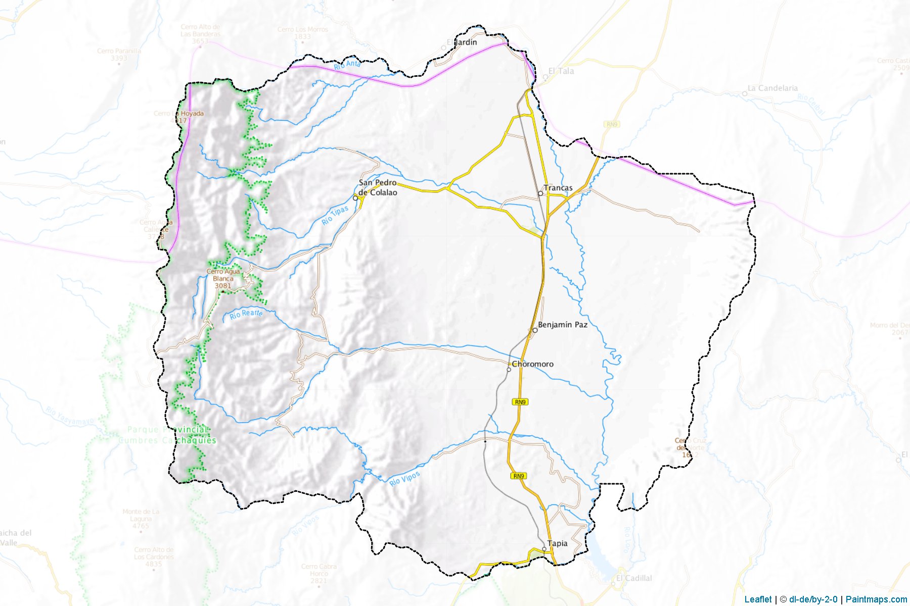 Muestras de recorte de mapas Trancas (Tucumán)-1