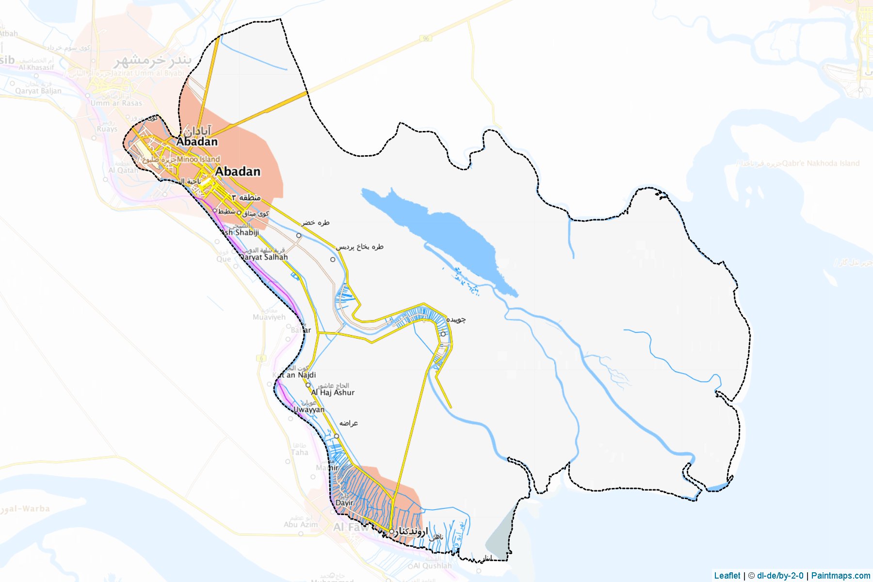 Abadan (Huzistan Eyaleti) Haritası Örnekleri-1