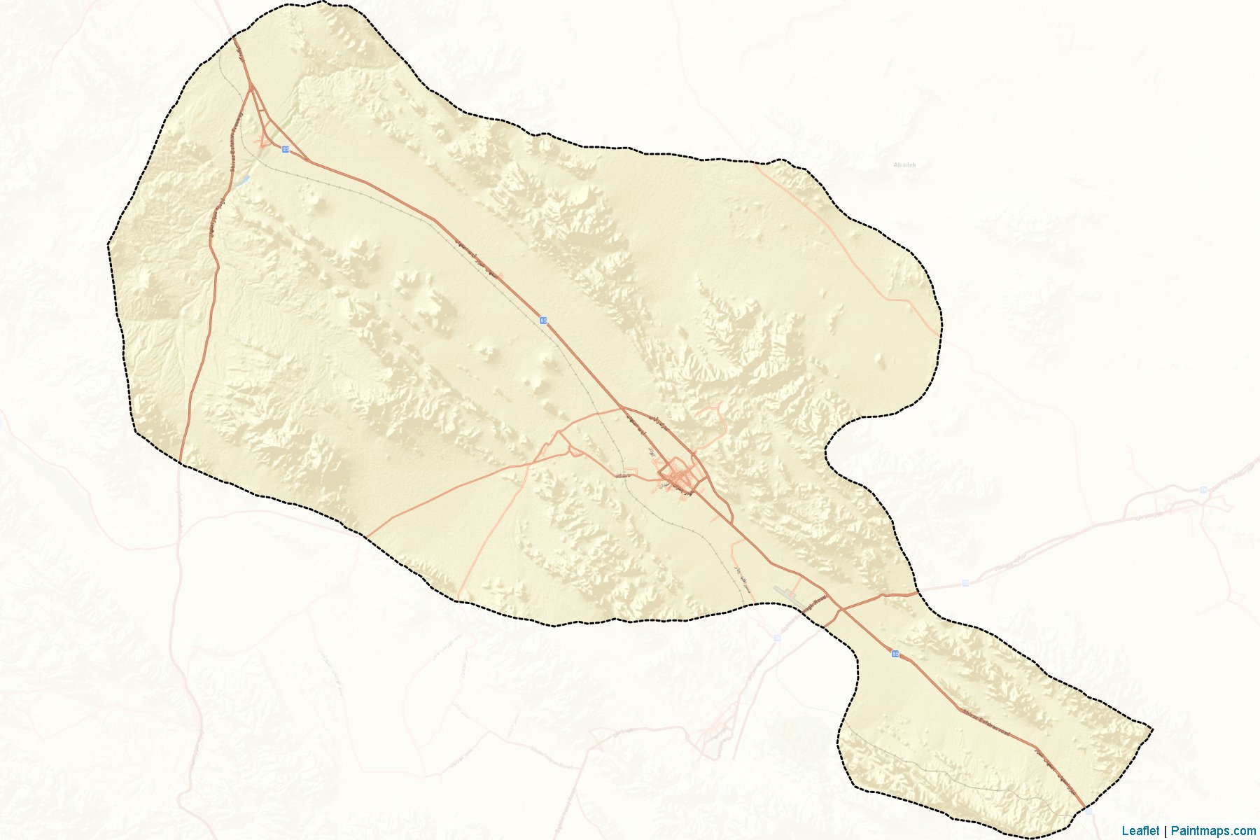 Muestras de recorte de mapas Abadeh (Fars)-2