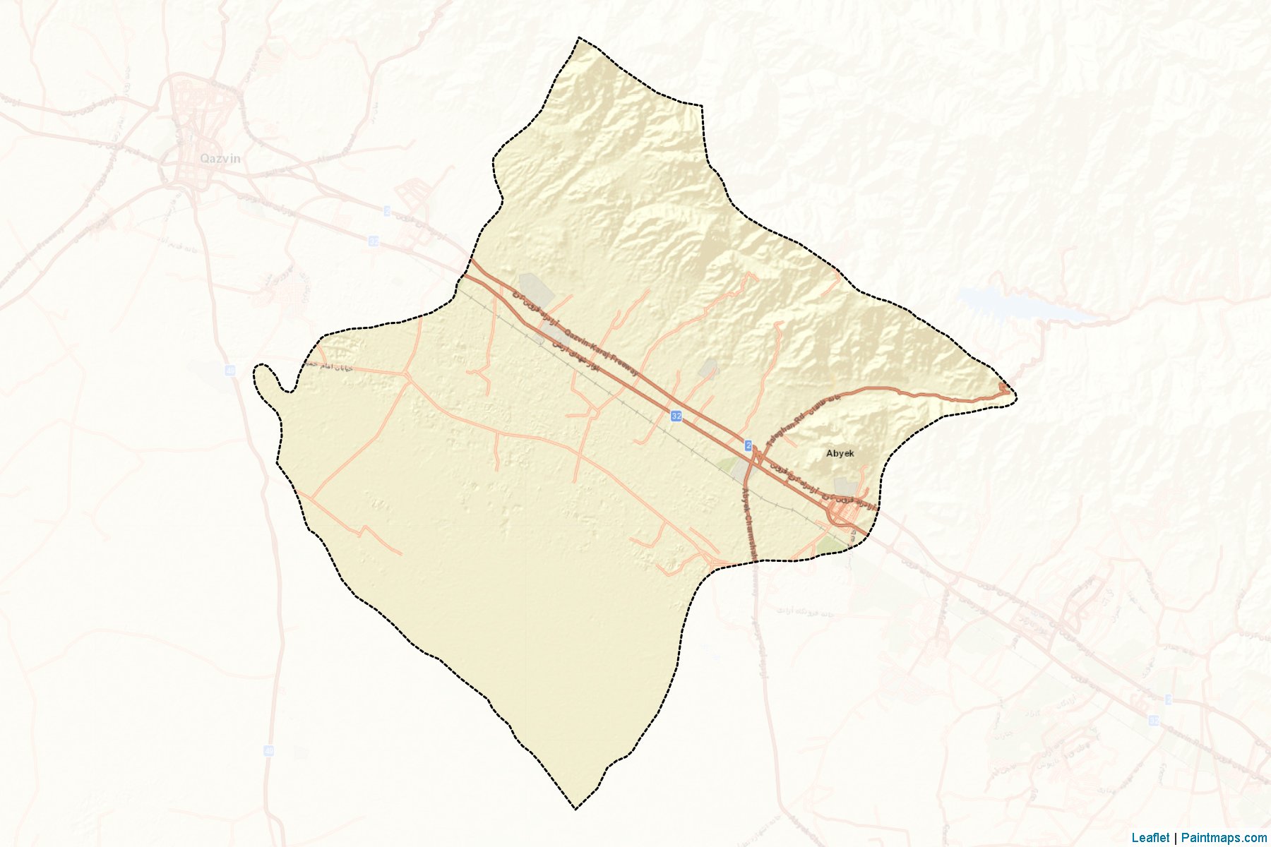 Abyek (Qazvin) Map Cropping Samples-2