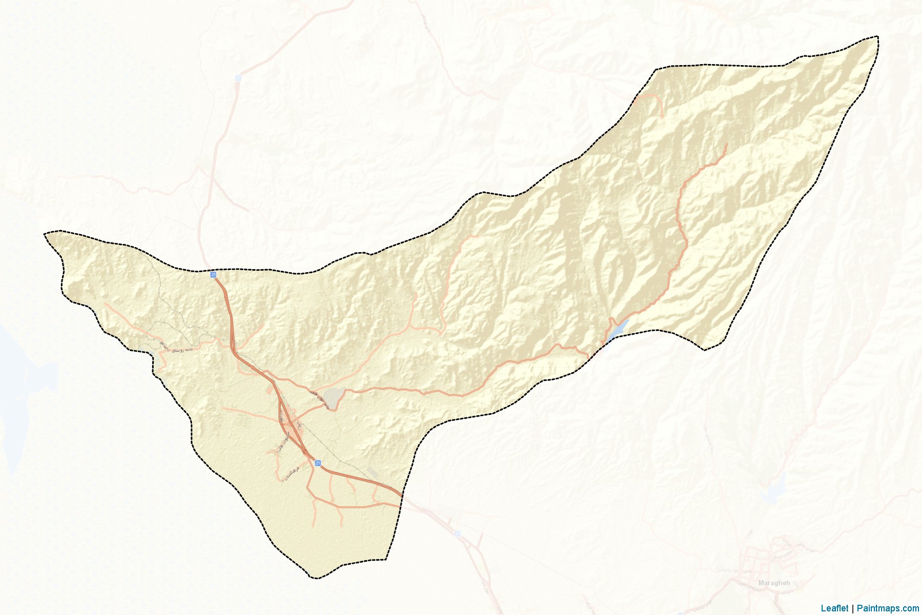 Ajabshir (Azarbayjan-e Sharqi) Map Cropping Samples-2