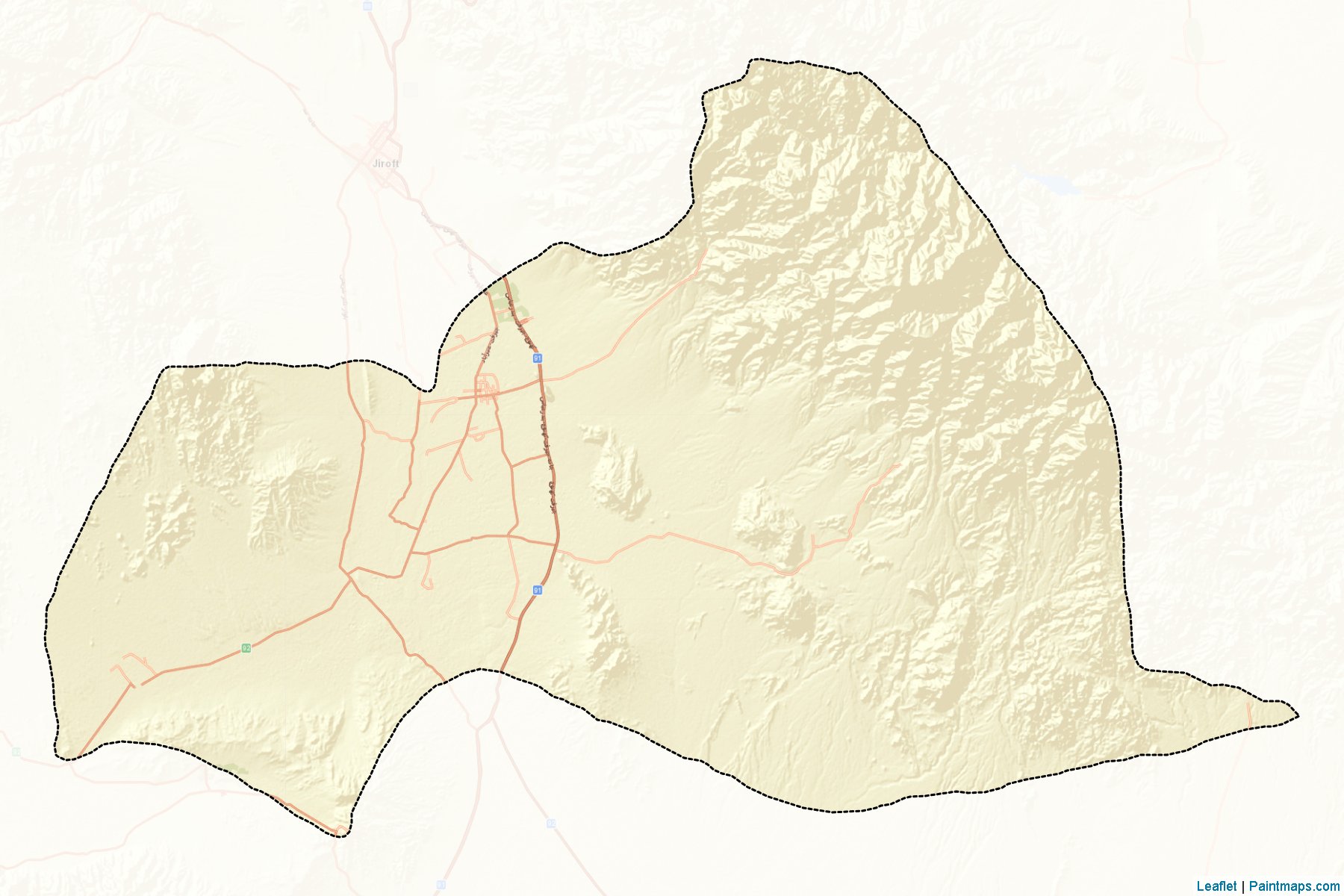 Muestras de recorte de mapas Anbarabad (Kerman)-2