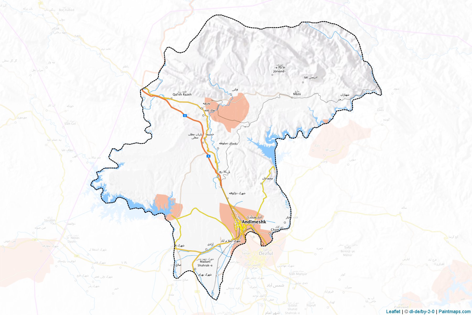 Andimeshk (Khuzestan) Map Cropping Samples-1