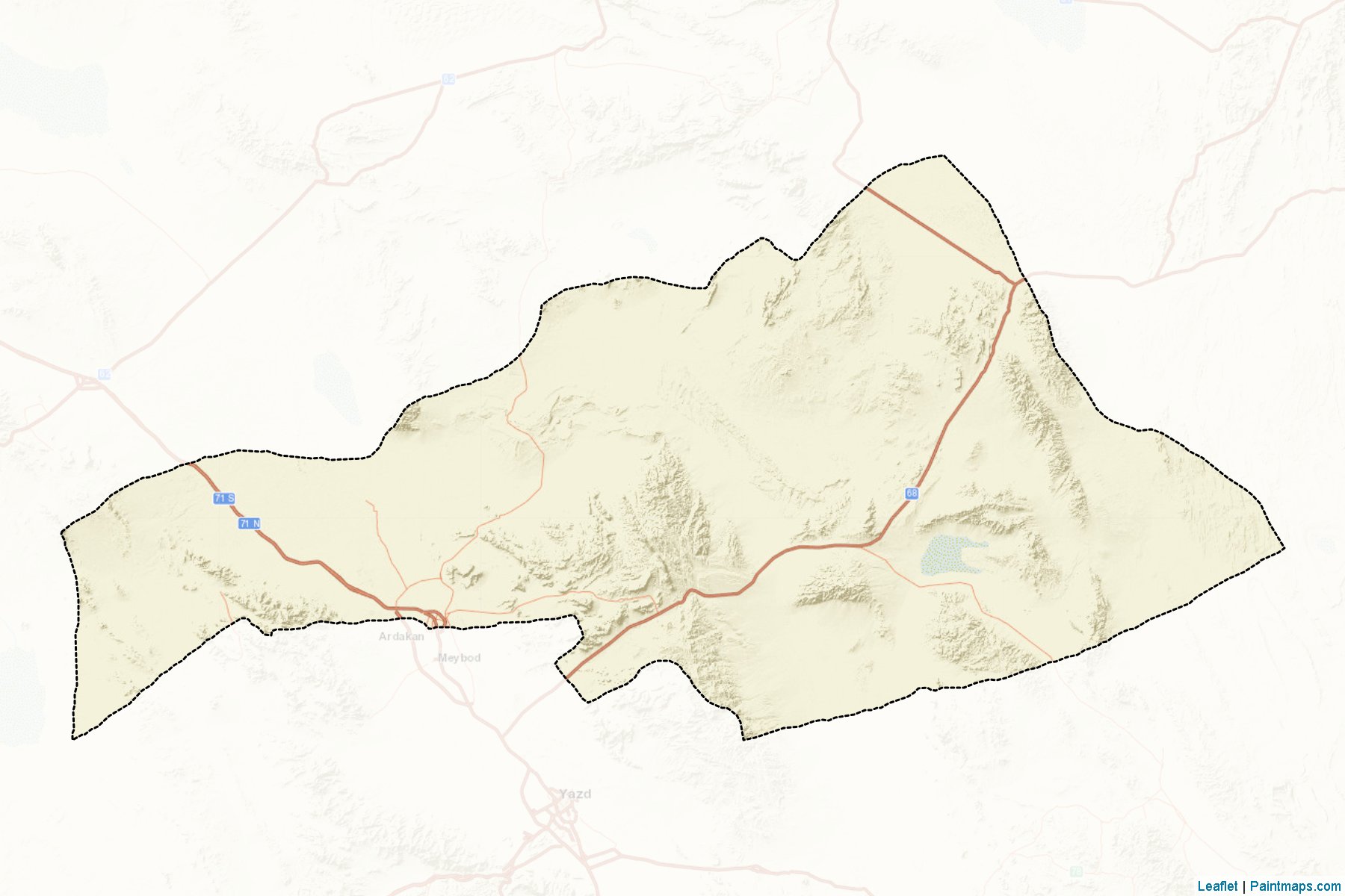 Ardekan (Yezd Eyaleti) Haritası Örnekleri-2