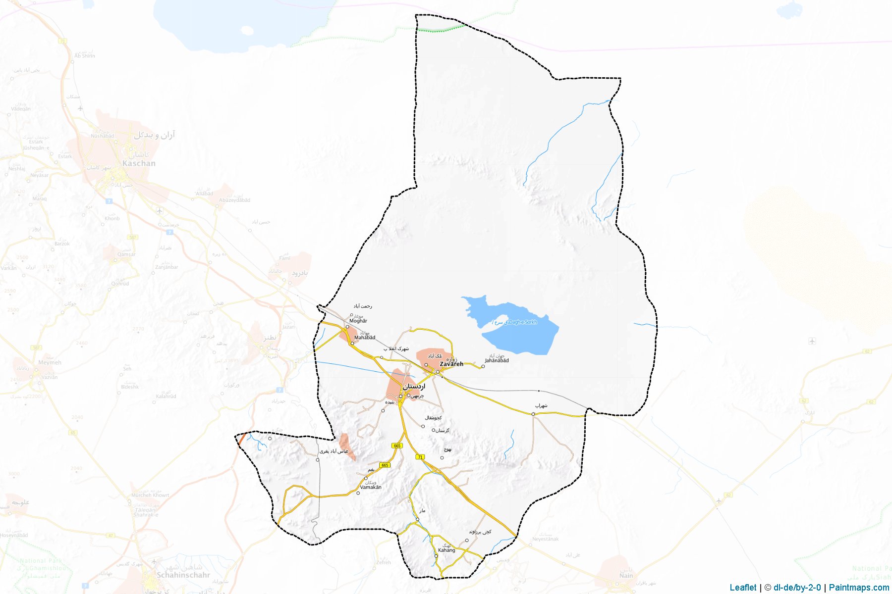 Ardestan (Esfahan) Map Cropping Samples-1