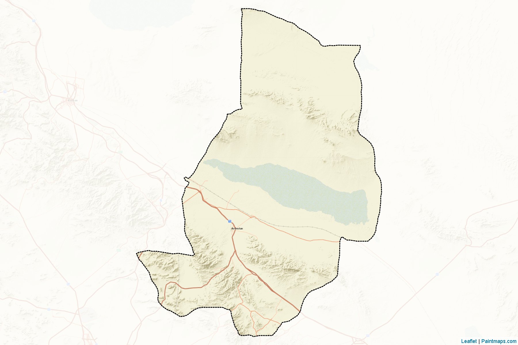 Ardestan (Esfahan) Map Cropping Samples-2