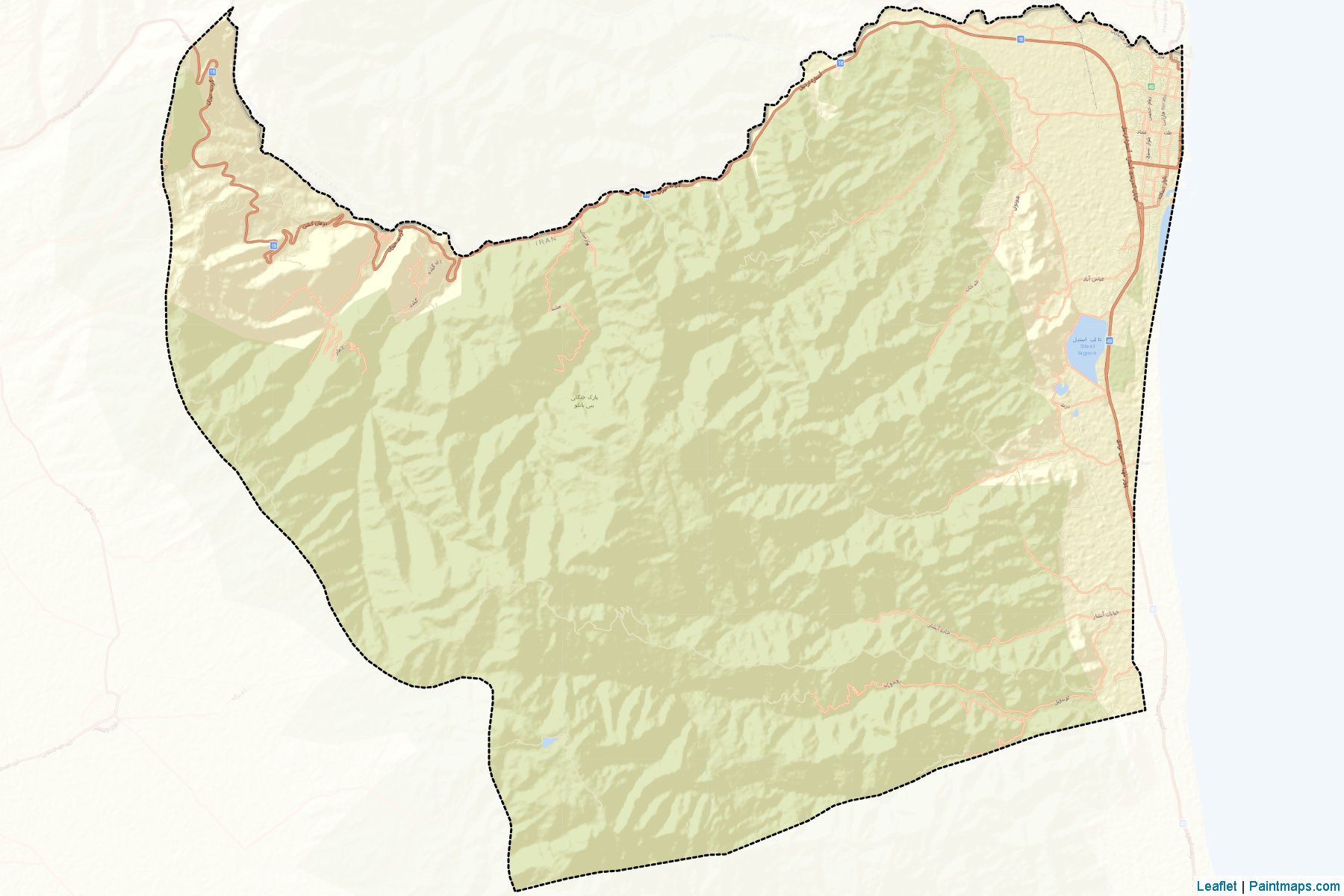 Muestras de recorte de mapas Astara (Gilan)-2