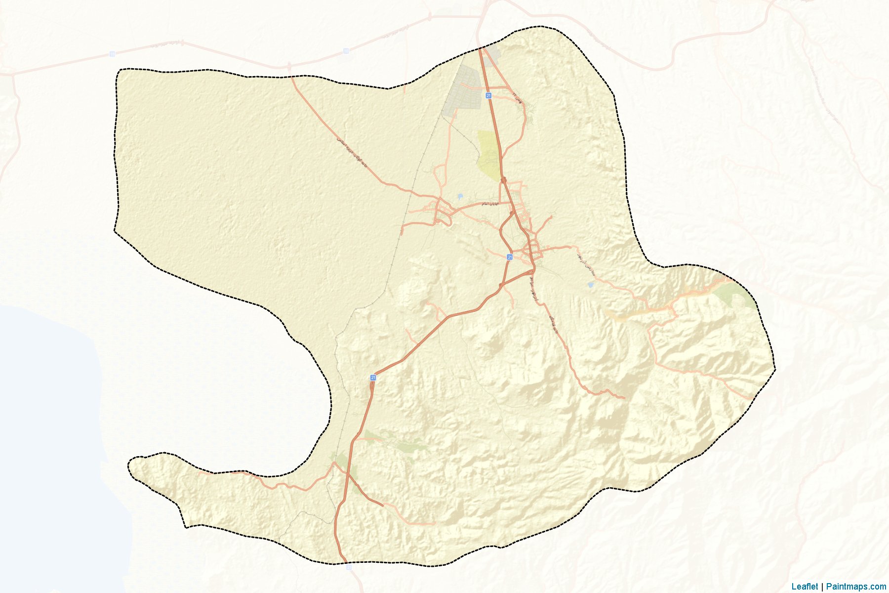 Azarshahr (Azarbayjan-e Sharqi) Map Cropping Samples-2