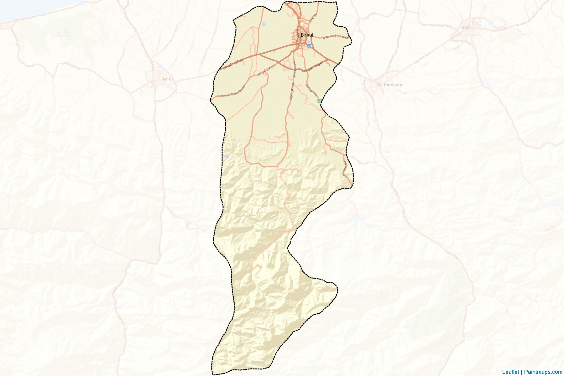 Babol şehristanı (Mazenderan Eyaleti) Haritası Örnekleri-2