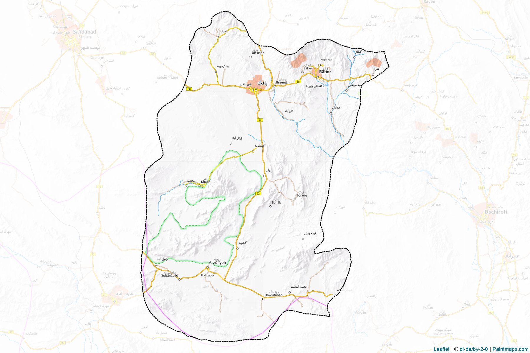 Baft (Kerman) Map Cropping Samples-1