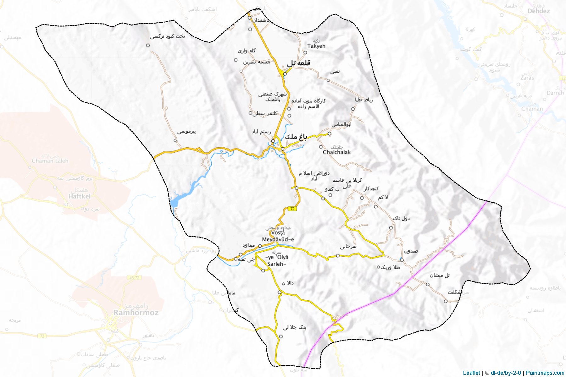 Baghmalek (Khuzestan) Map Cropping Samples-1