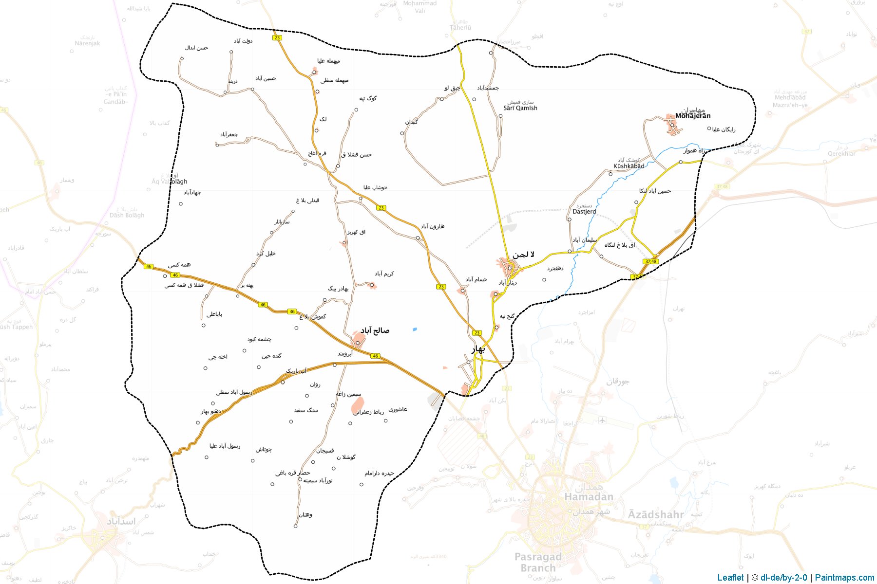 Bahar (Hamadan) Map Cropping Samples-1