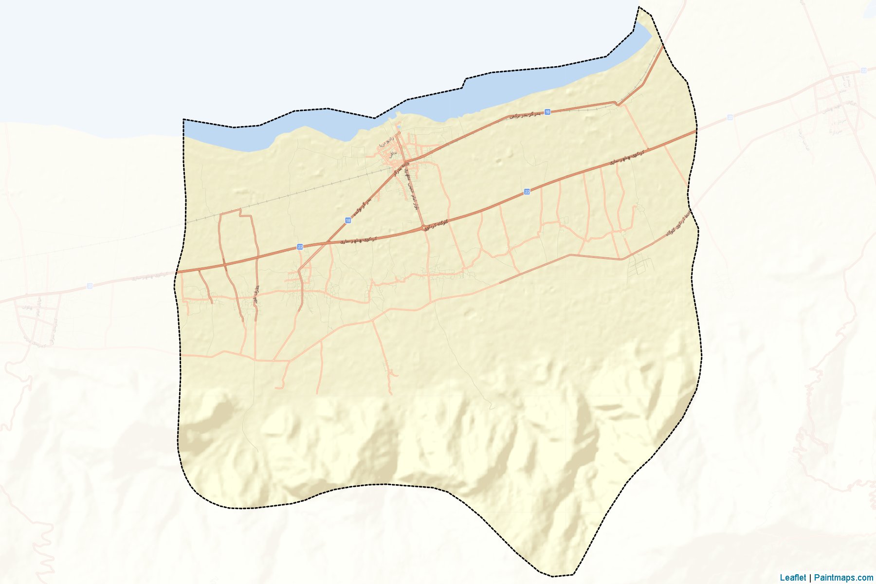 Bandar Gaz (Gülistan Eyaleti) Haritası Örnekleri-2