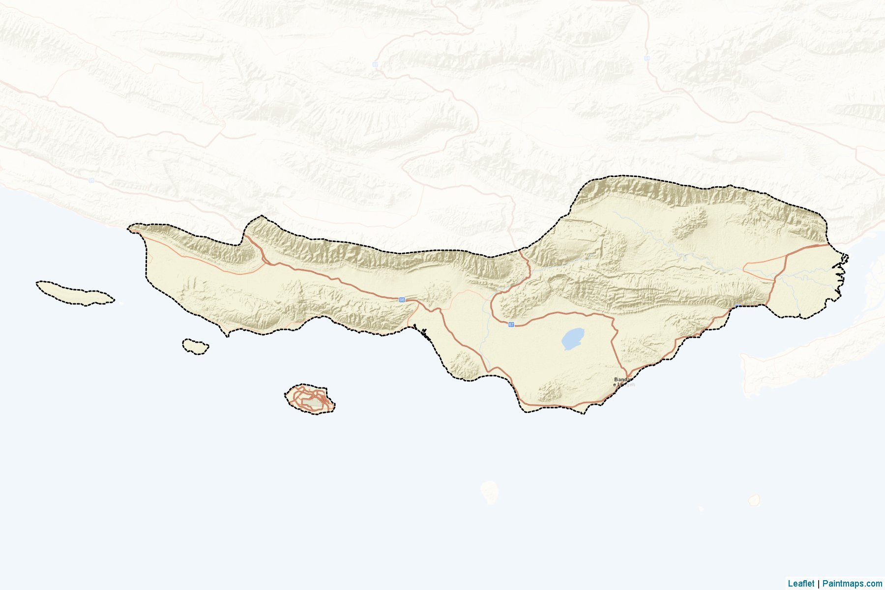 Bandar-e-Lengeh (Hormozgan) Map Cropping Samples-2