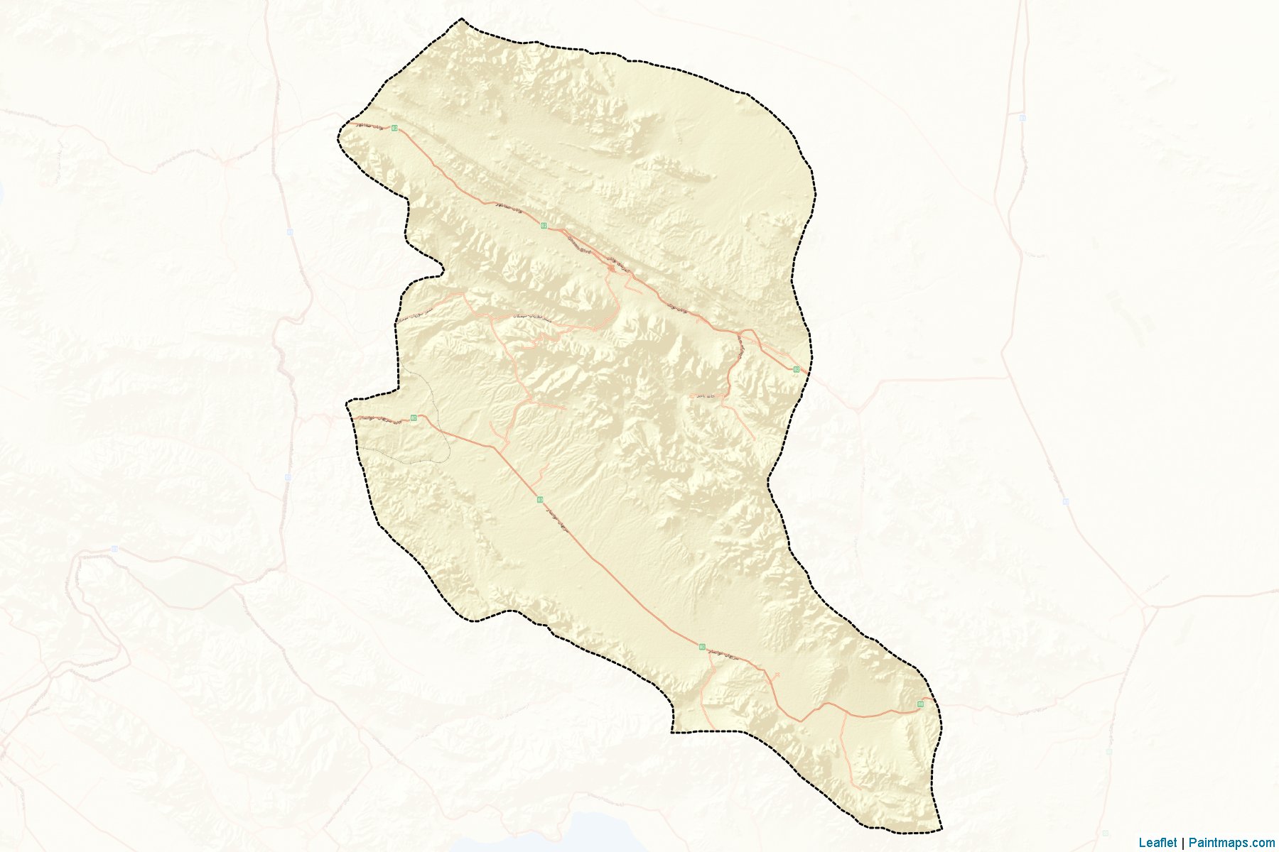 Muestras de recorte de mapas Bavanat (Fars)-2