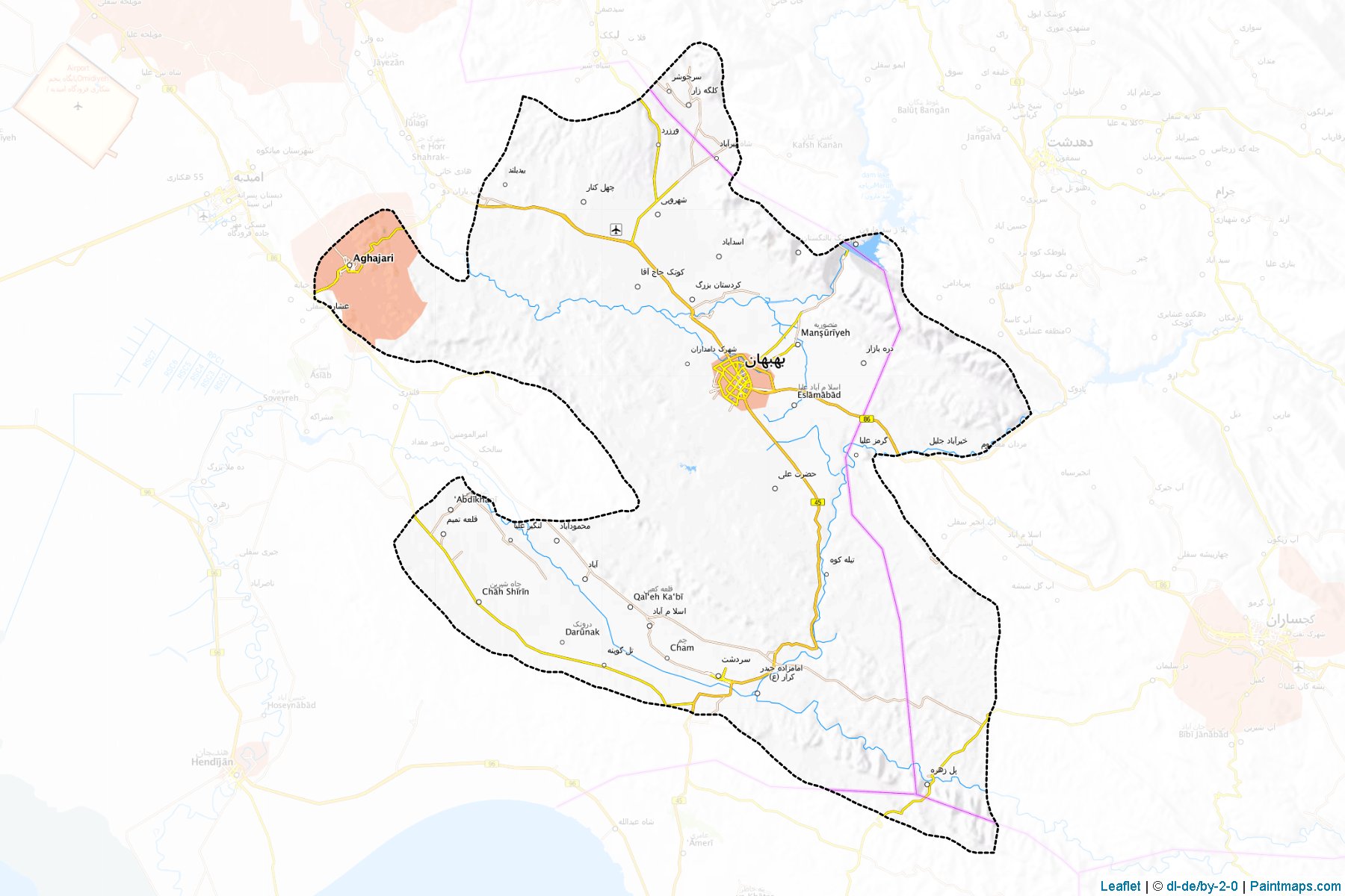 Behbahan (Huzistan Eyaleti) Haritası Örnekleri-1