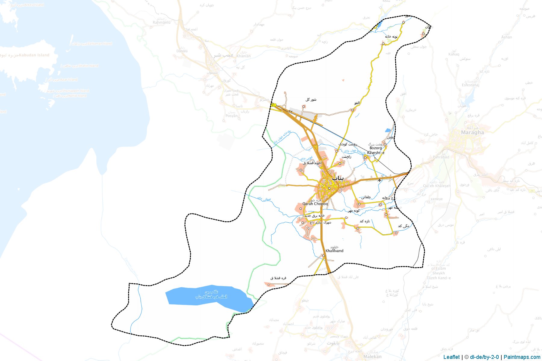 Bonab (Azarbayjan-e Sharqi) Map Cropping Samples-1