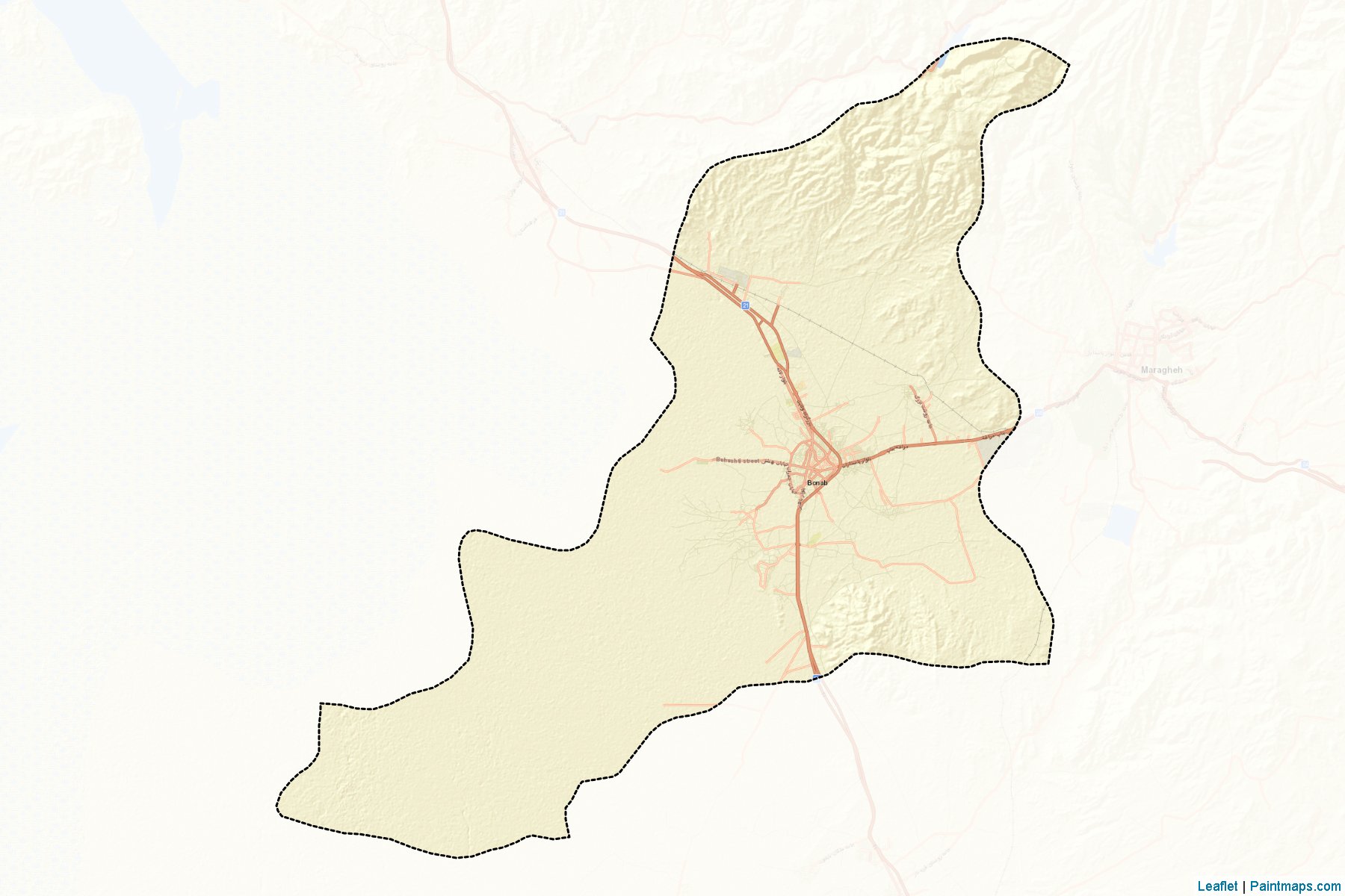 Bonab (Azarbayjan-e Sharqi) Map Cropping Samples-2