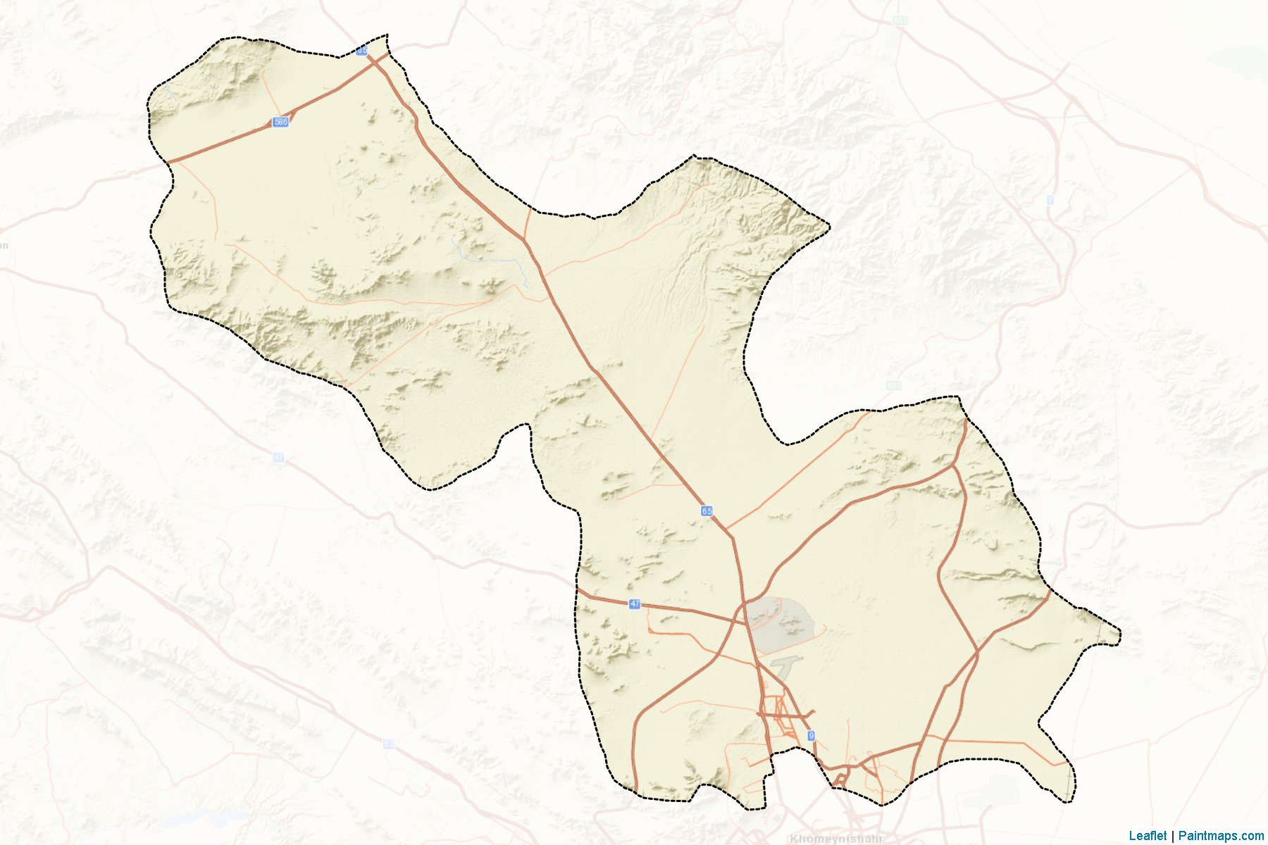 Muestras de recorte de mapas Borkhar and Meymeh (Esfahan)-2