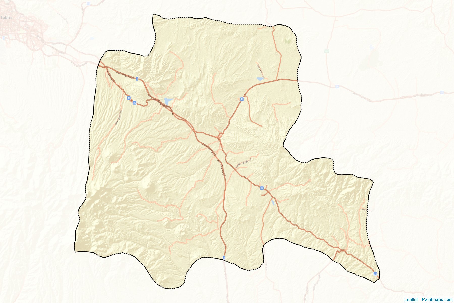 Bostanabad (Azarbayjan-e Sharqi) Map Cropping Samples-2