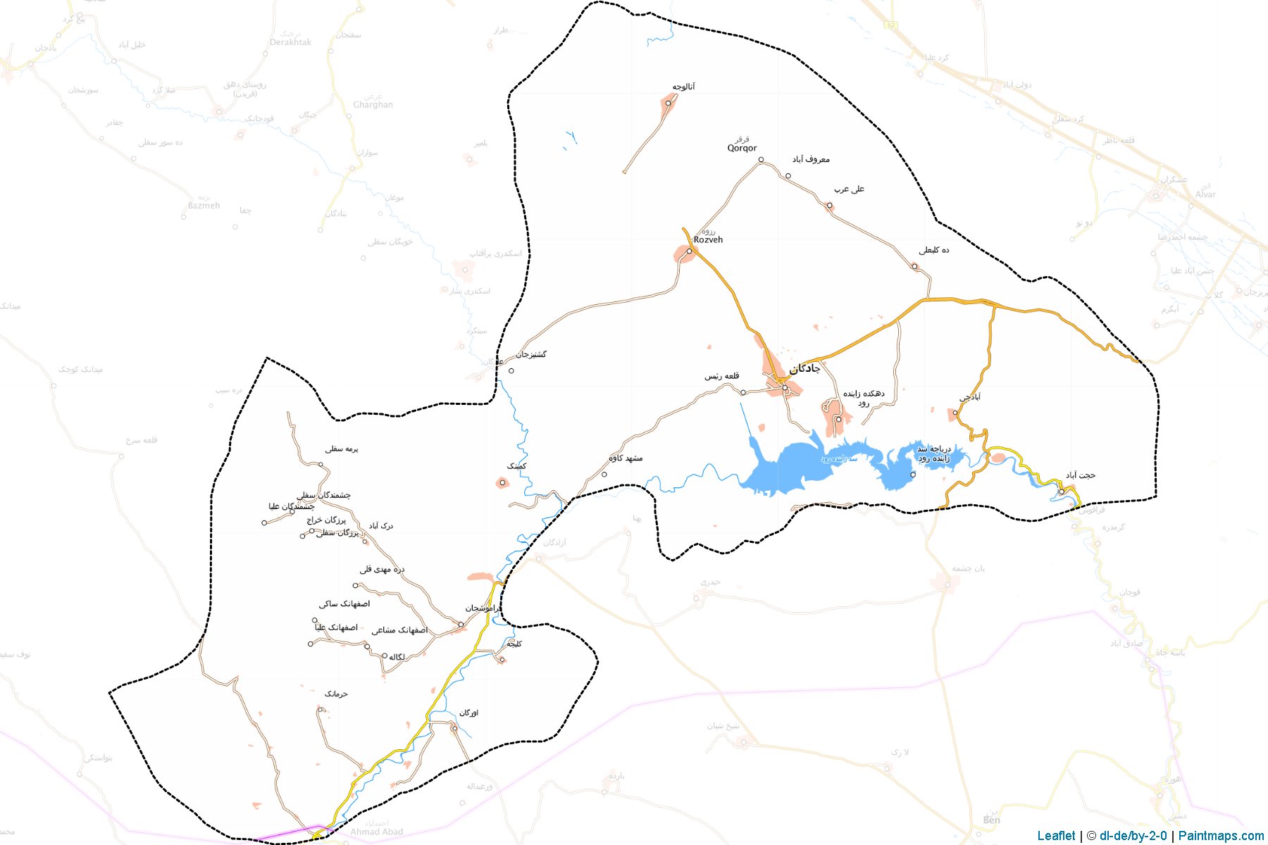 Chadegan (Esfahan) Map Cropping Samples-1