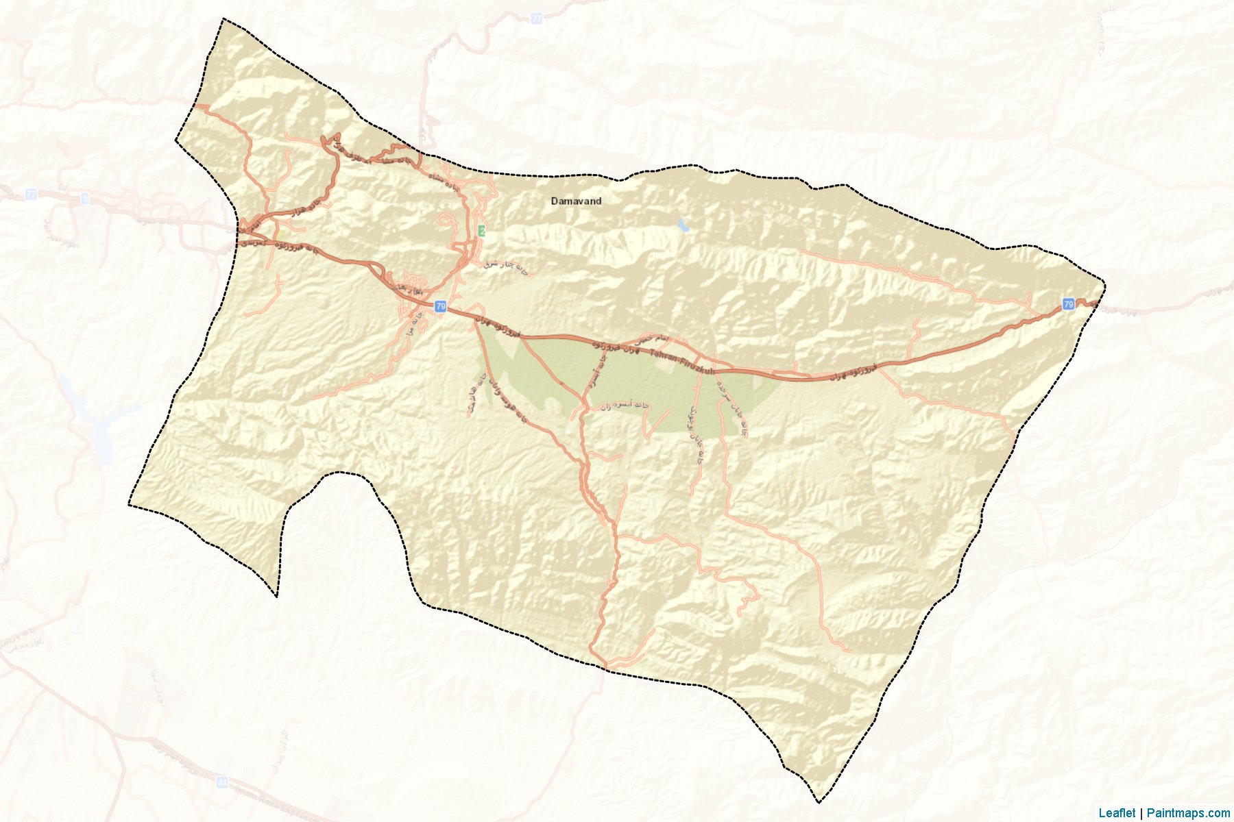 Damavand (Tahran Eyaleti) Haritası Örnekleri-2
