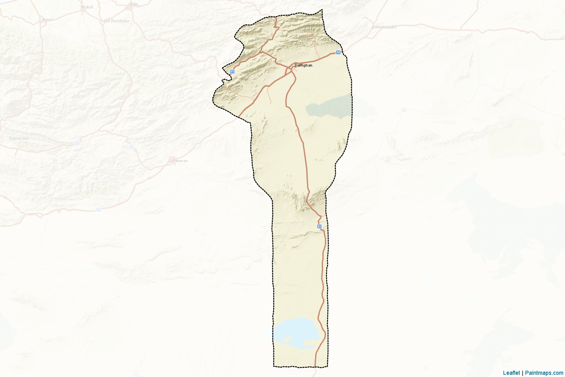 Damghan (Semnan) Map Cropping Samples-2